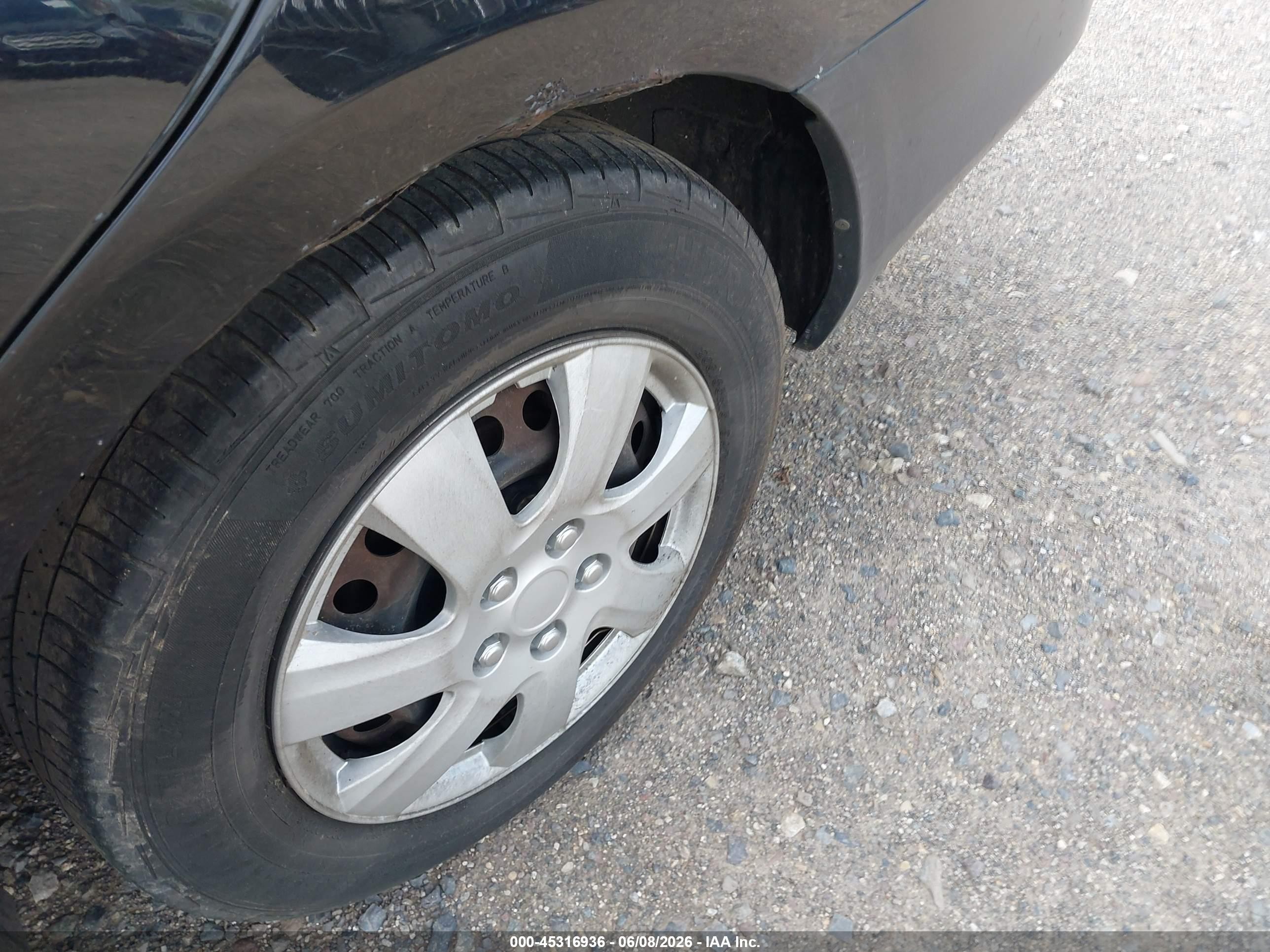 2007 Honda Accord 2.4 Lx Black vin: 1HGCM56457A058197