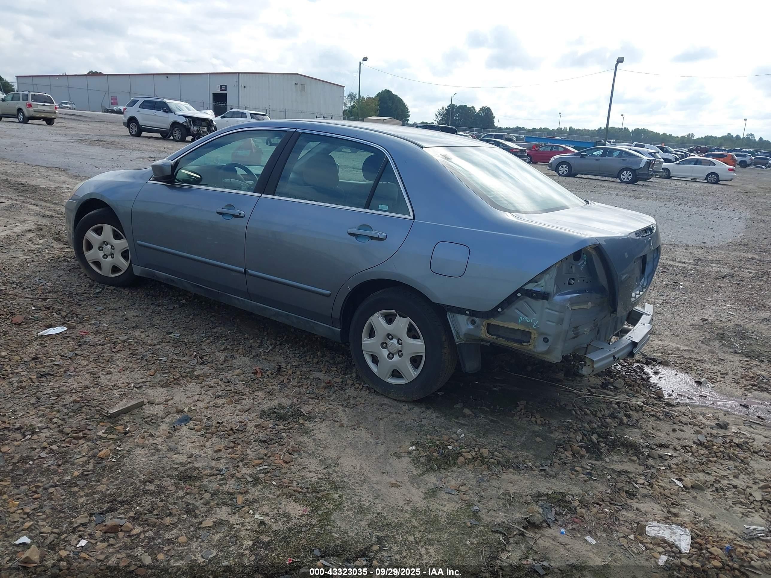 2007 Honda Accord 2.4 Lx Blue vin: 1HGCM56457A206543