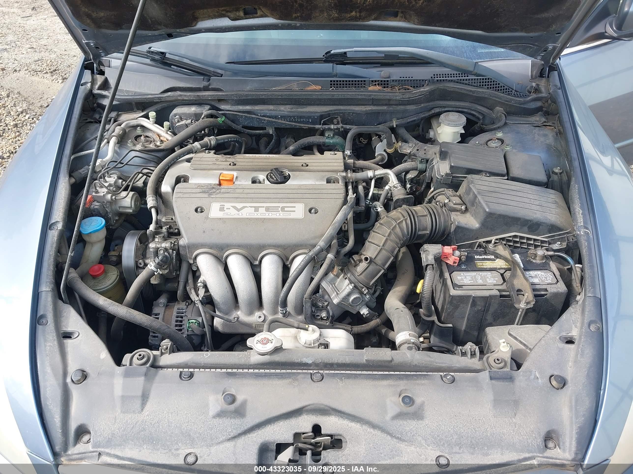 2007 Honda Accord 2.4 Lx Blue vin: 1HGCM56457A206543