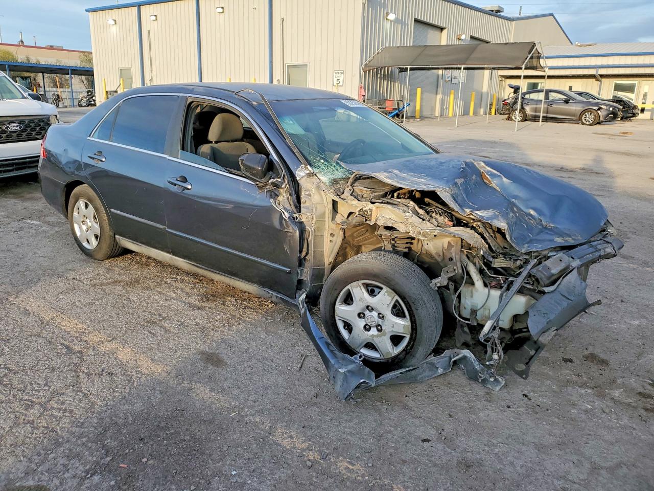 2007 Honda Accord Lx Серый vin: 1HGCM56457A227392