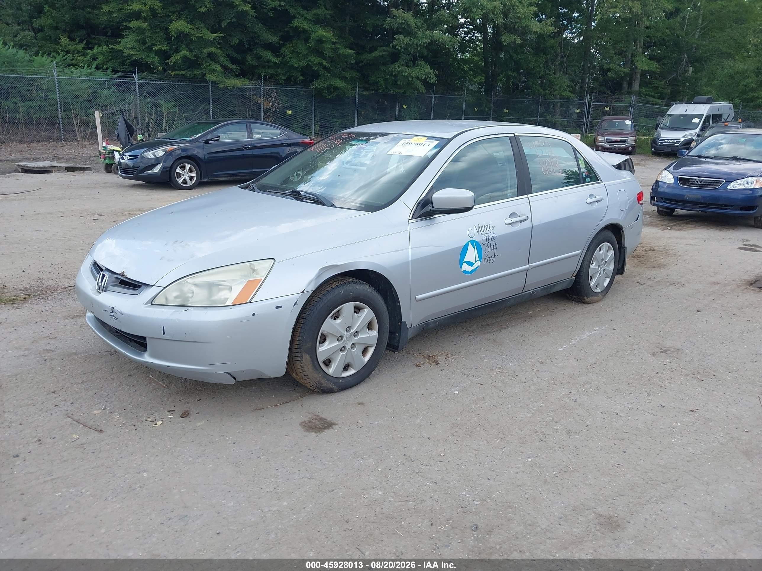 2003 Honda Accord Lx Silver vin: 1HGCM56463A108664