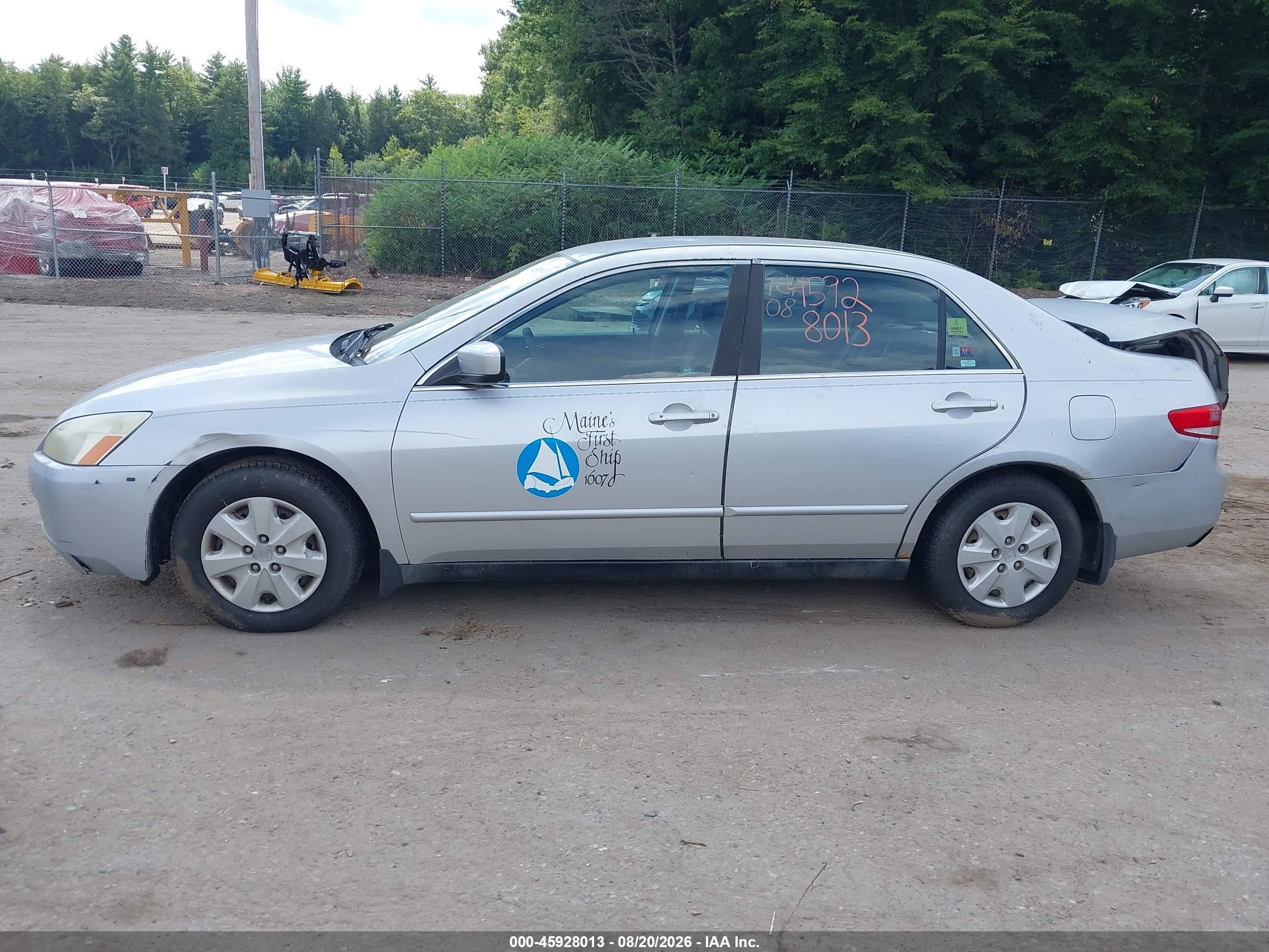 2003 Honda Accord Lx Silver vin: 1HGCM56463A108664