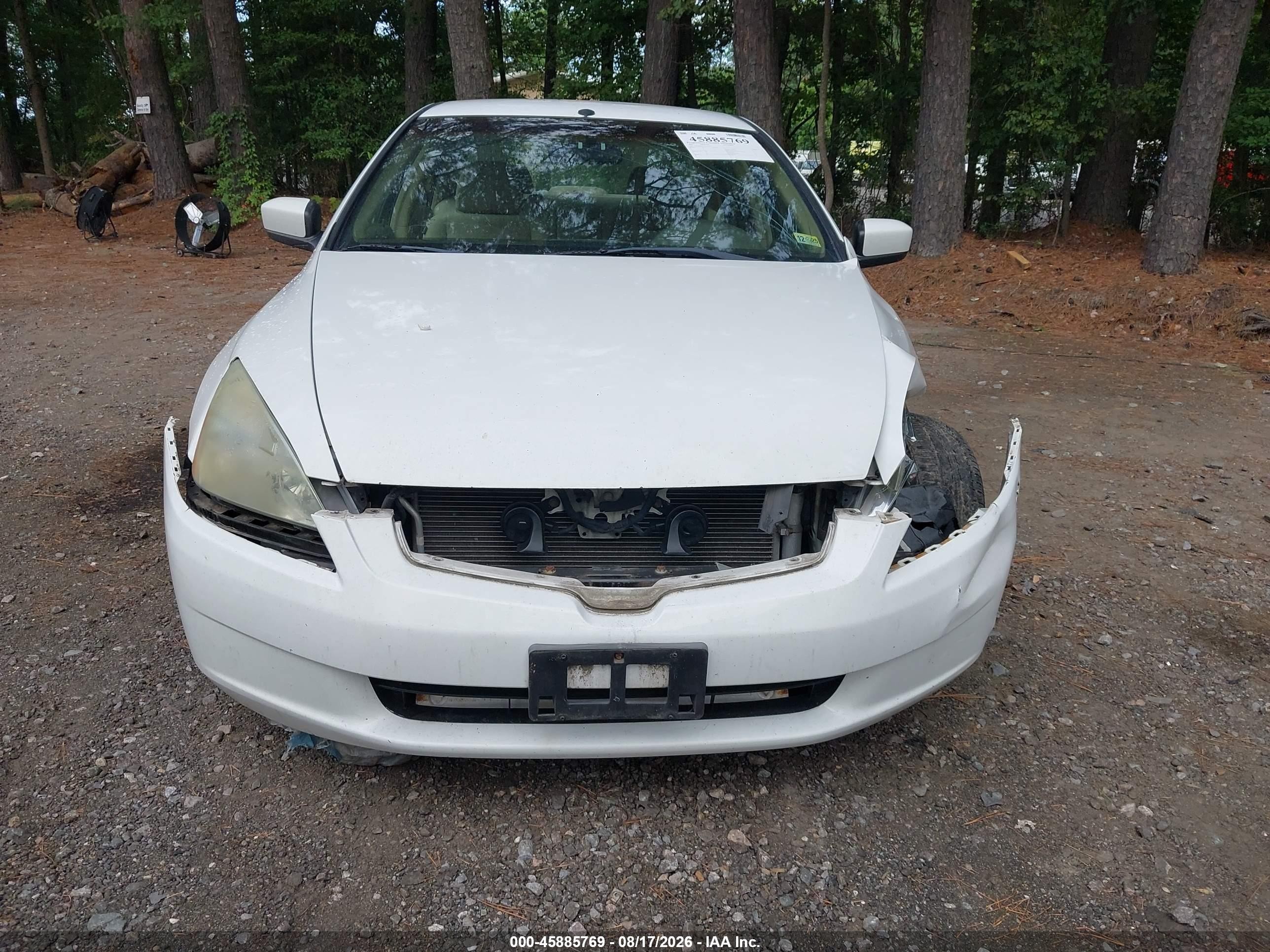 2003 Honda Accord 2.4 Lx Белый vin: 1HGCM56463A111726