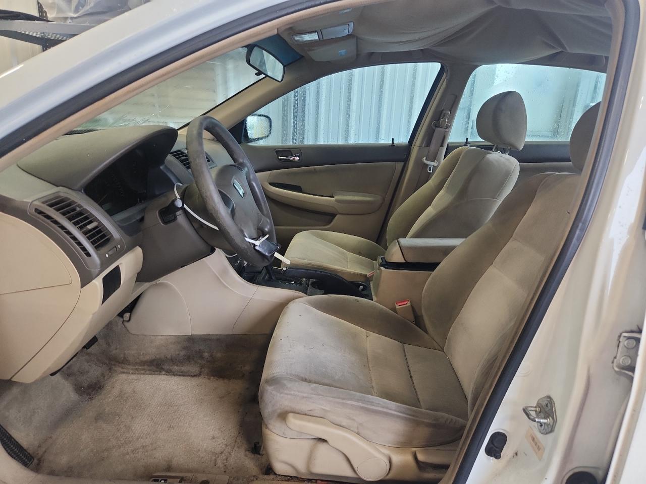 2005 Honda Accord Lx White vin: 1HGCM56465A013699