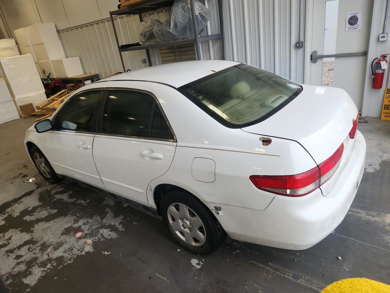 2005 Honda Accord Lx White vin: 1HGCM56465A013699