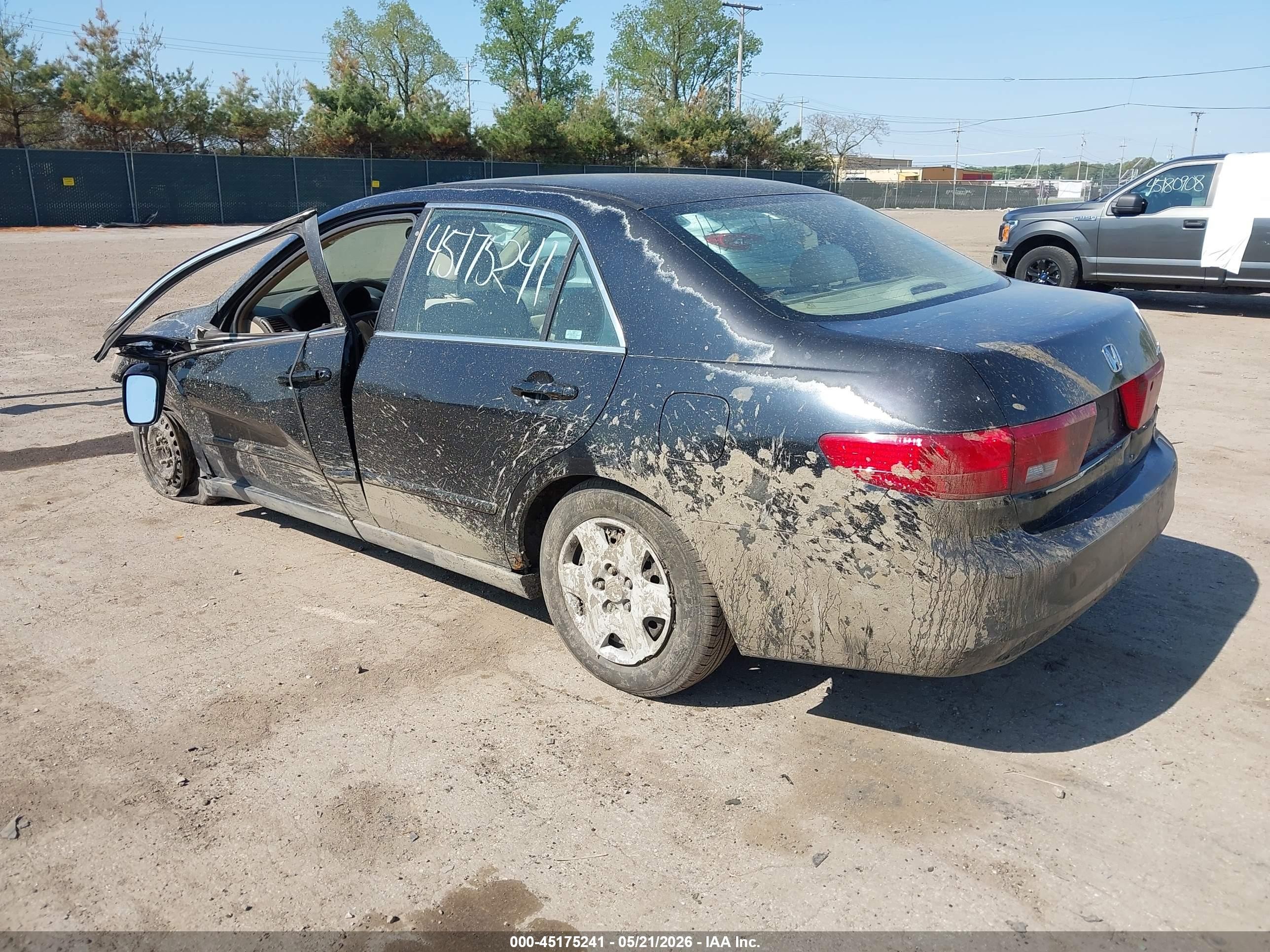 2005 Honda Accord 2.4 Lx Black vin: 1HGCM56465A137794