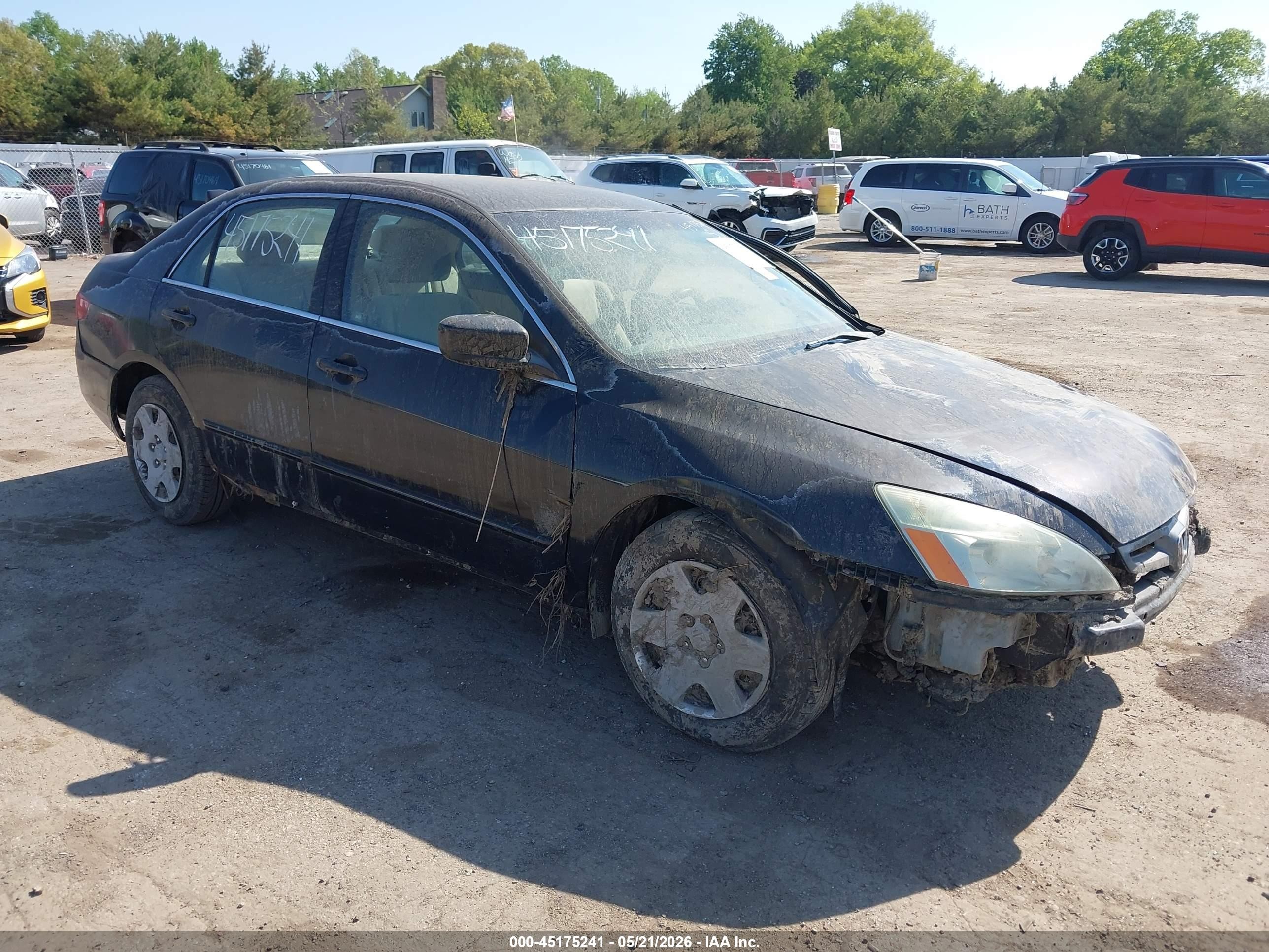 2005 Honda Accord 2.4 Lx Black vin: 1HGCM56465A137794