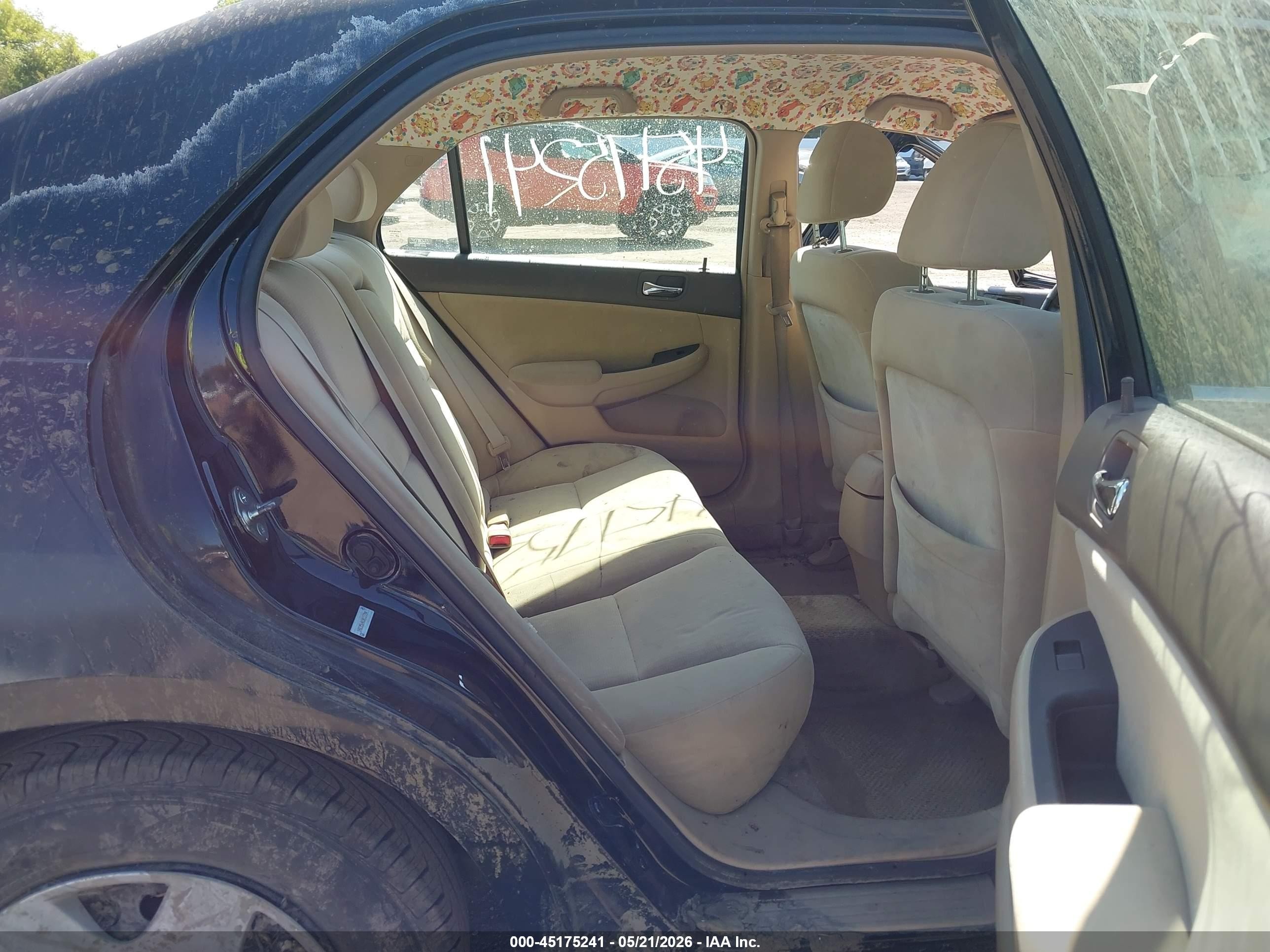 2005 Honda Accord 2.4 Lx Black vin: 1HGCM56465A137794