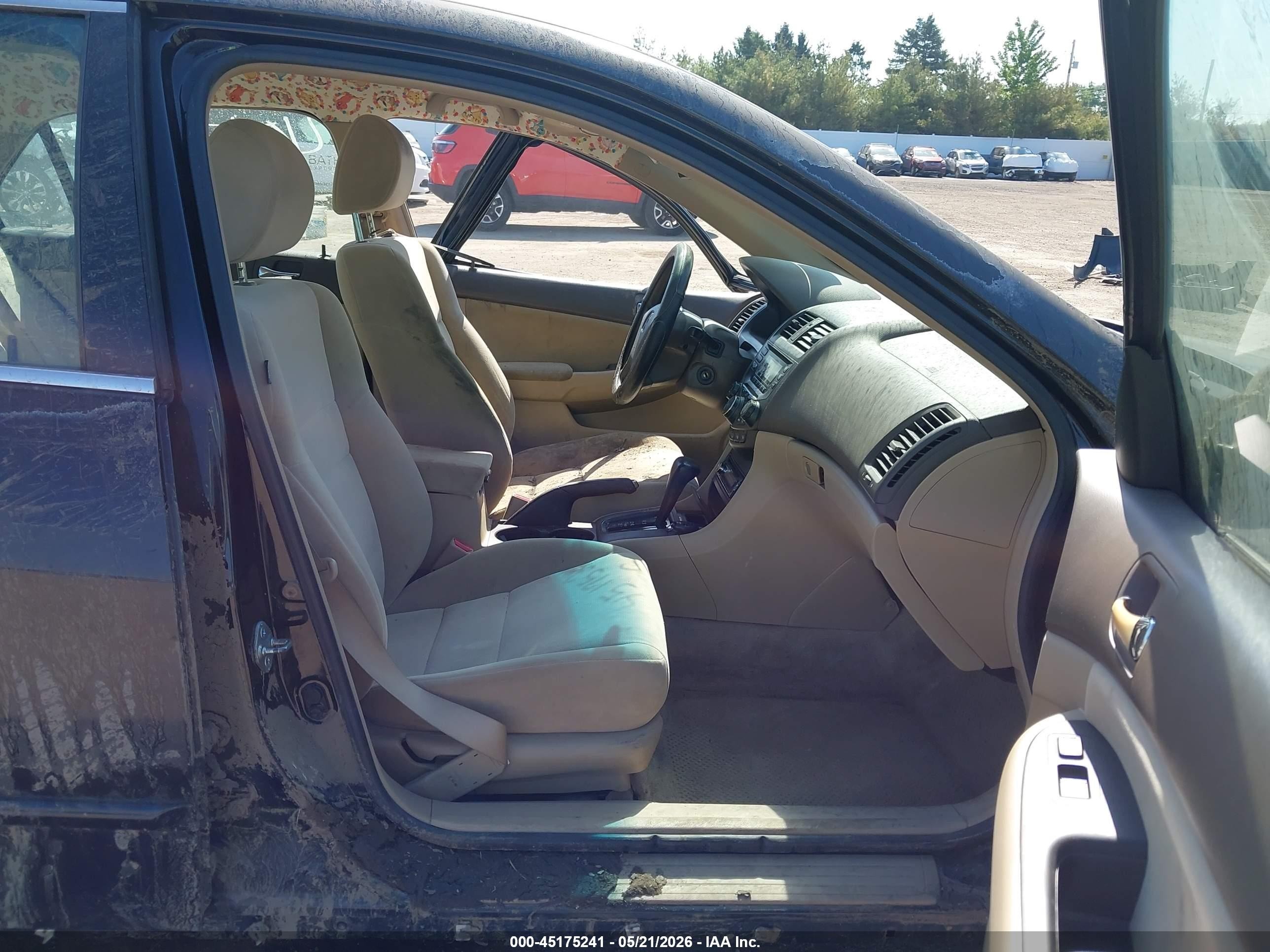 2005 Honda Accord 2.4 Lx Black vin: 1HGCM56465A137794