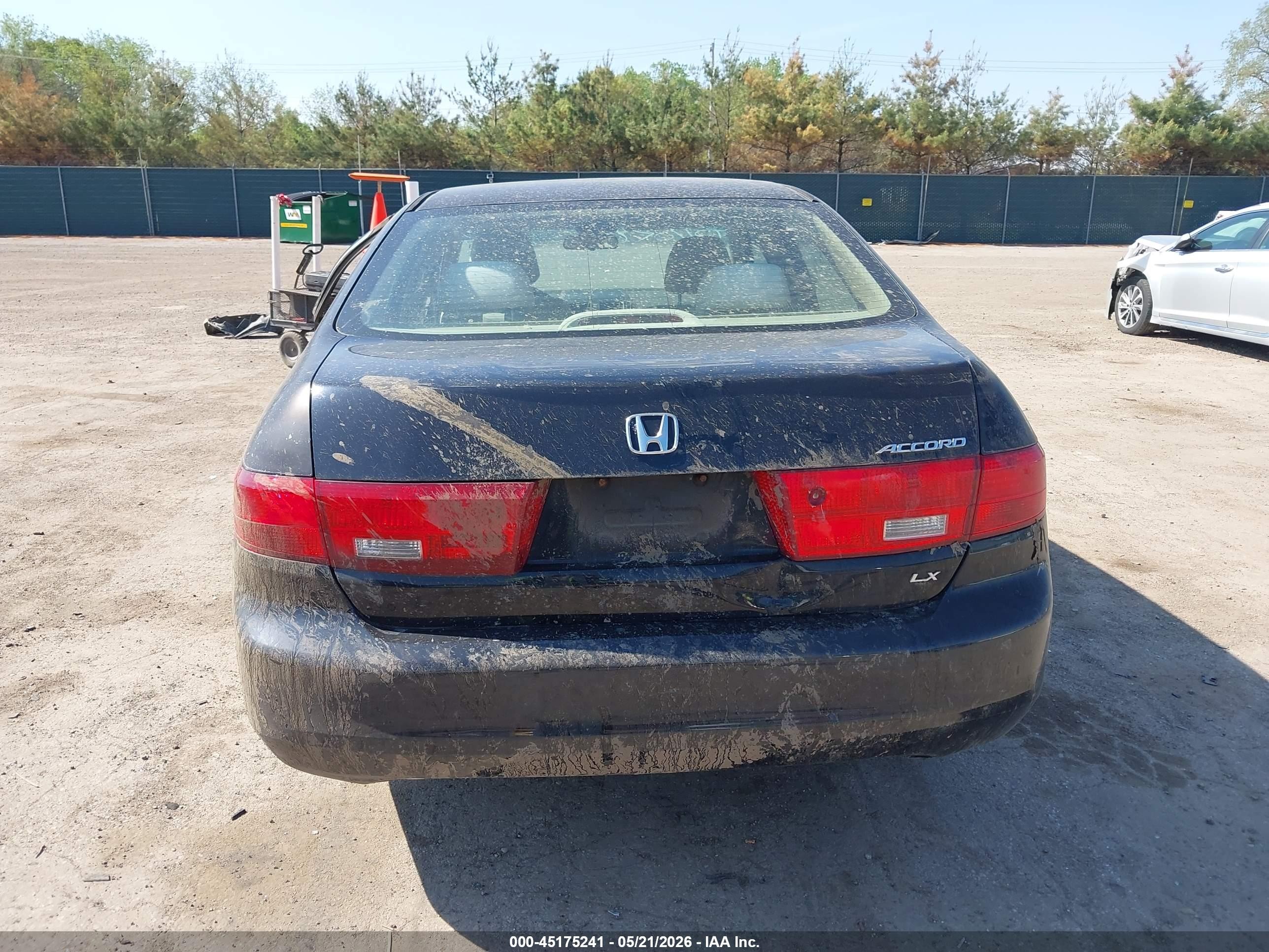 2005 Honda Accord 2.4 Lx Black vin: 1HGCM56465A137794
