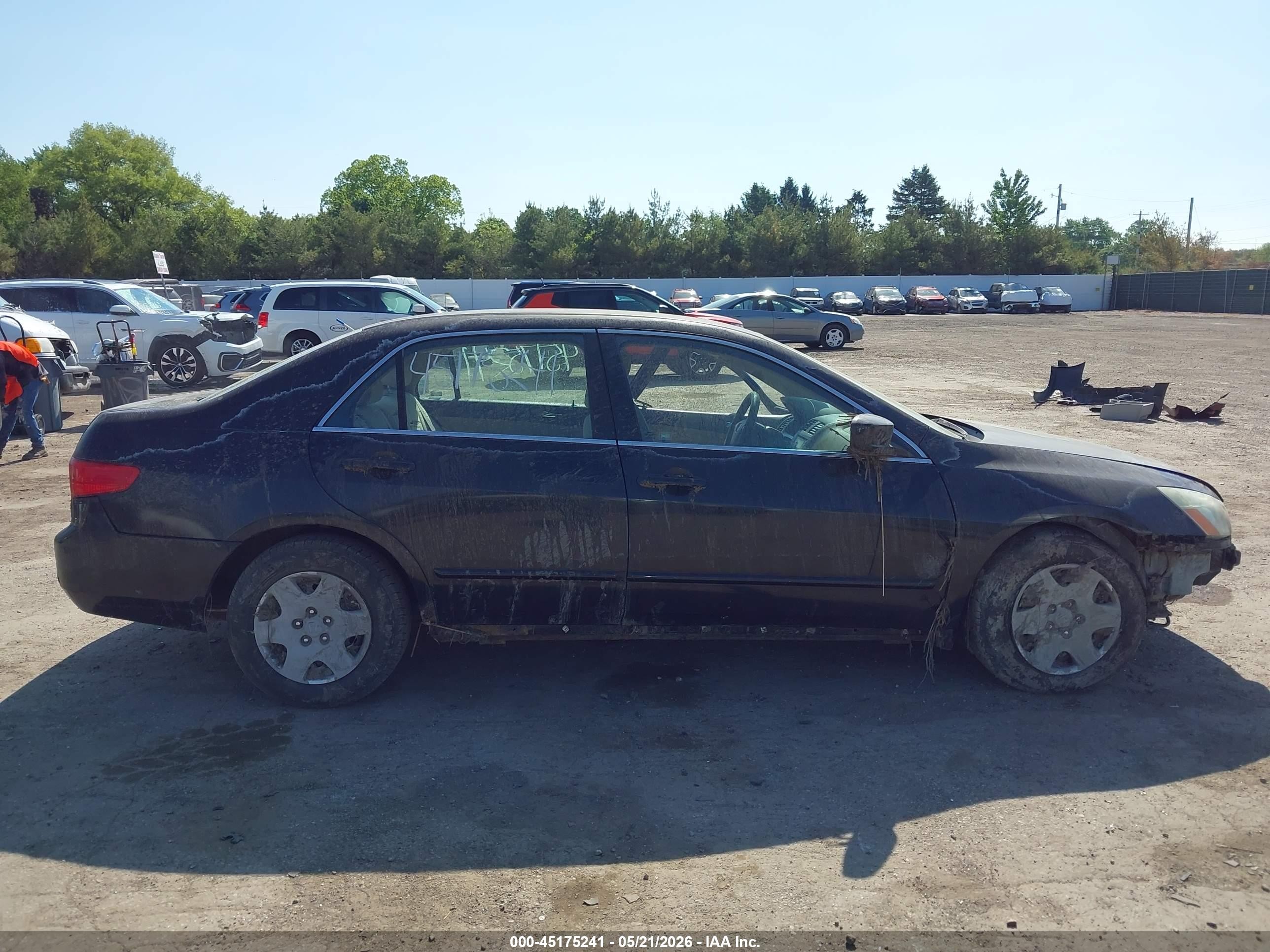 2005 Honda Accord 2.4 Lx Black vin: 1HGCM56465A137794
