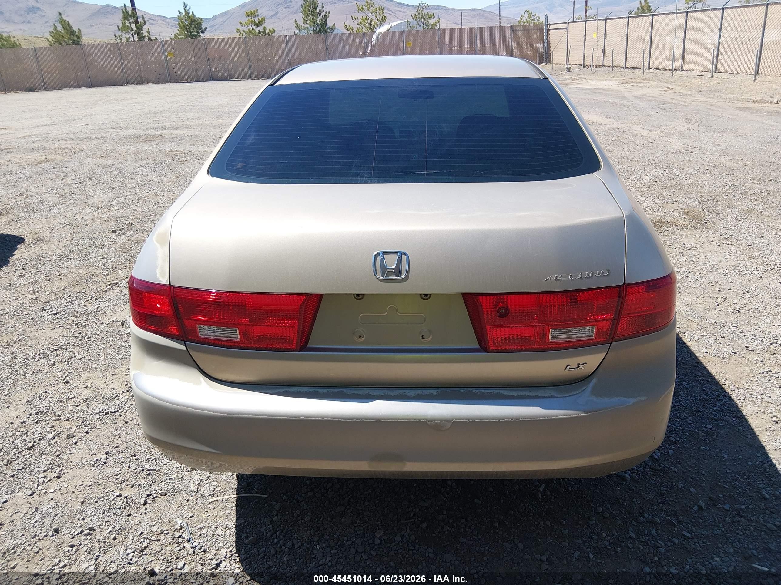 2005 Honda Accord 2.4 Lx Gold vin: 1HGCM56465A146351