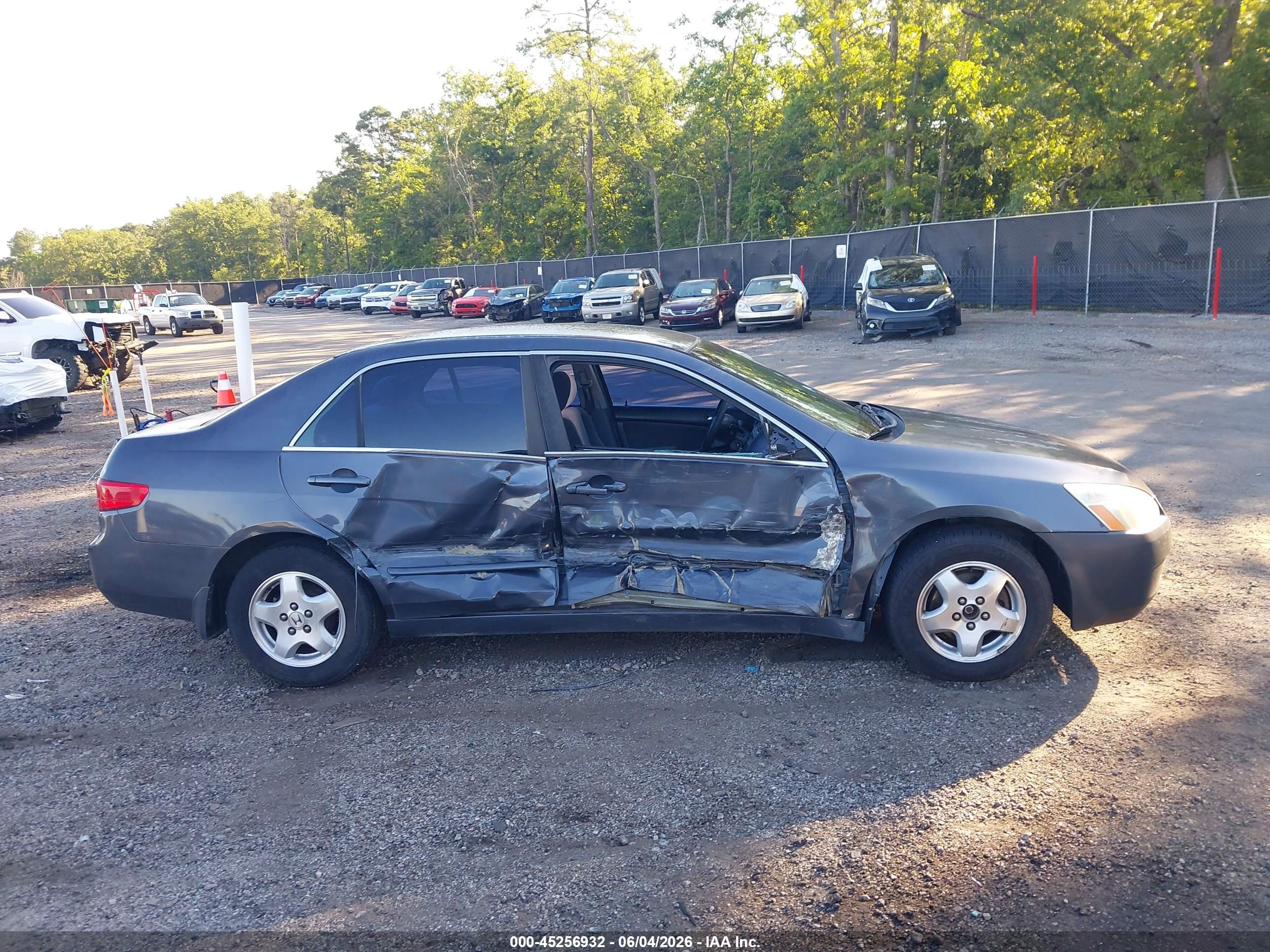 2005 Honda Accord 2.4 Lx Серый vin: 1HGCM56465A156555