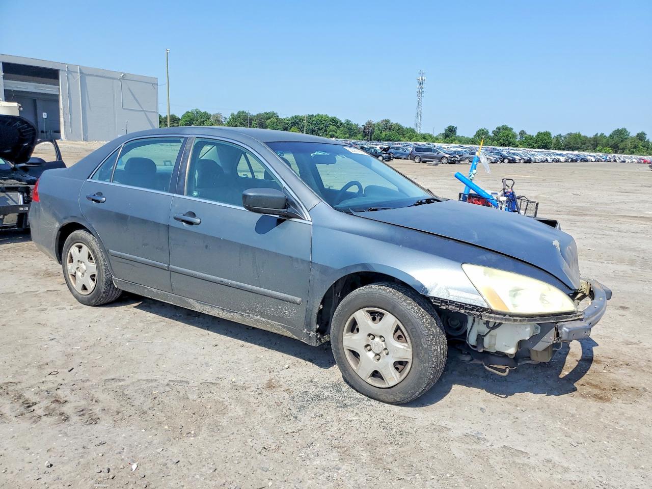 2007 Honda Accord Lx Gray vin: 1HGCM56467A001555