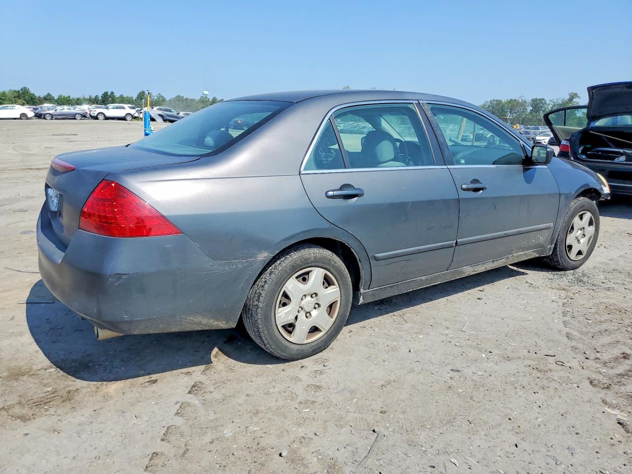 2007 Honda Accord Lx Gray vin: 1HGCM56467A001555