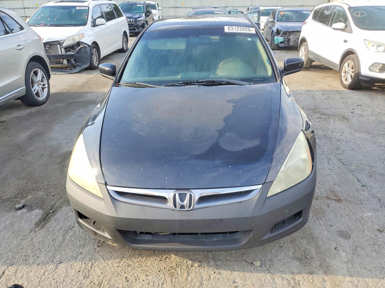 2007 Honda Accord Lx Black vin: 1HGCM56467A011535