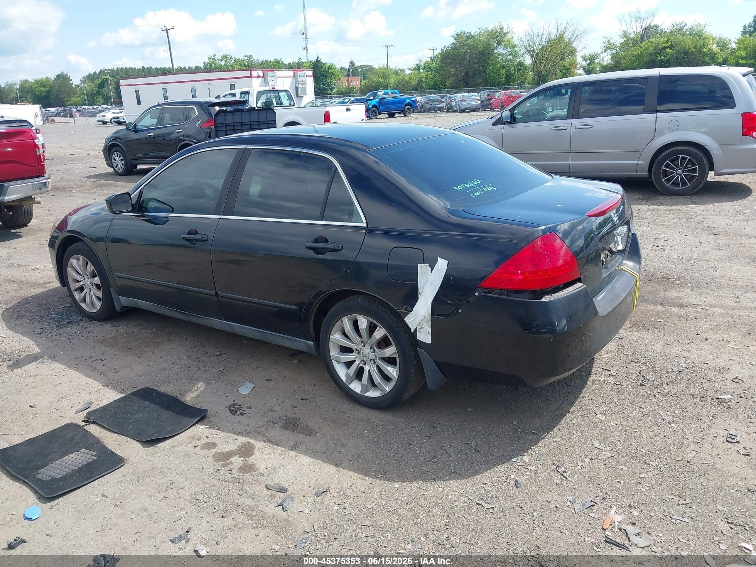 2007 Honda Accord 2.4 Lx Черный vin: 1HGCM56467A065210