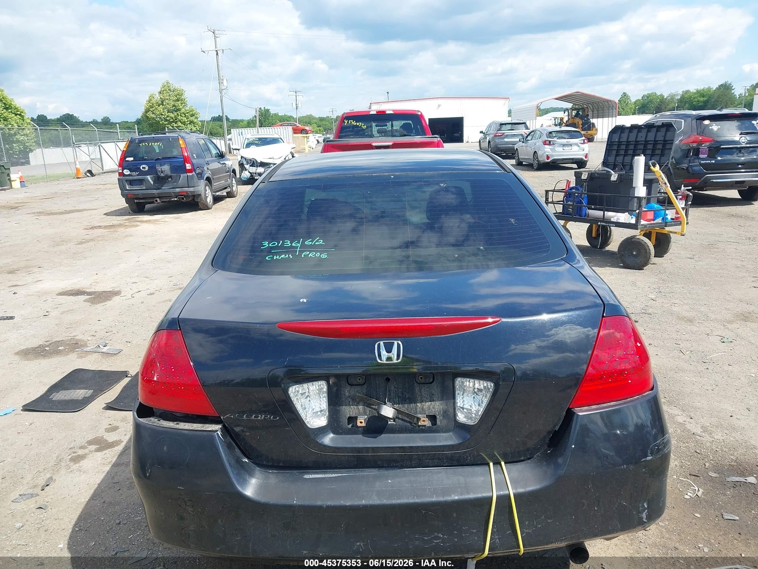 2007 Honda Accord 2.4 Lx Черный vin: 1HGCM56467A065210