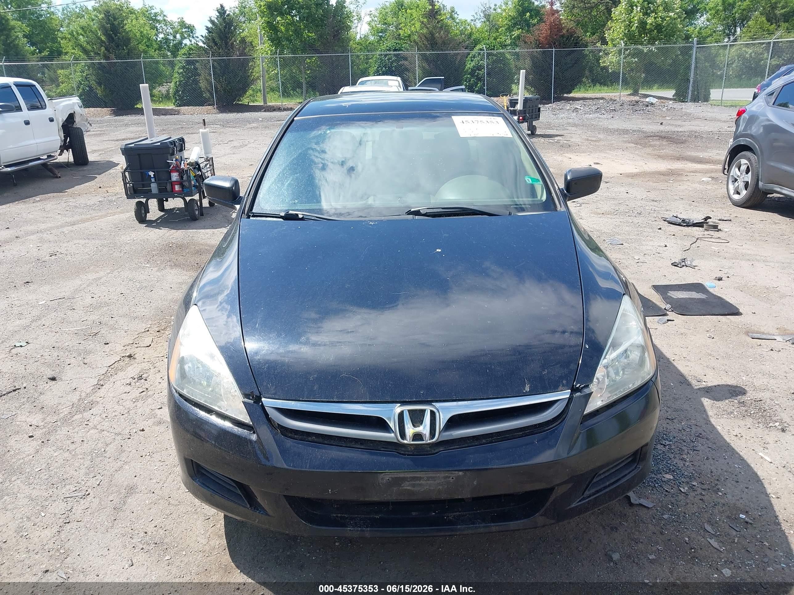 2007 Honda Accord 2.4 Lx Черный vin: 1HGCM56467A065210