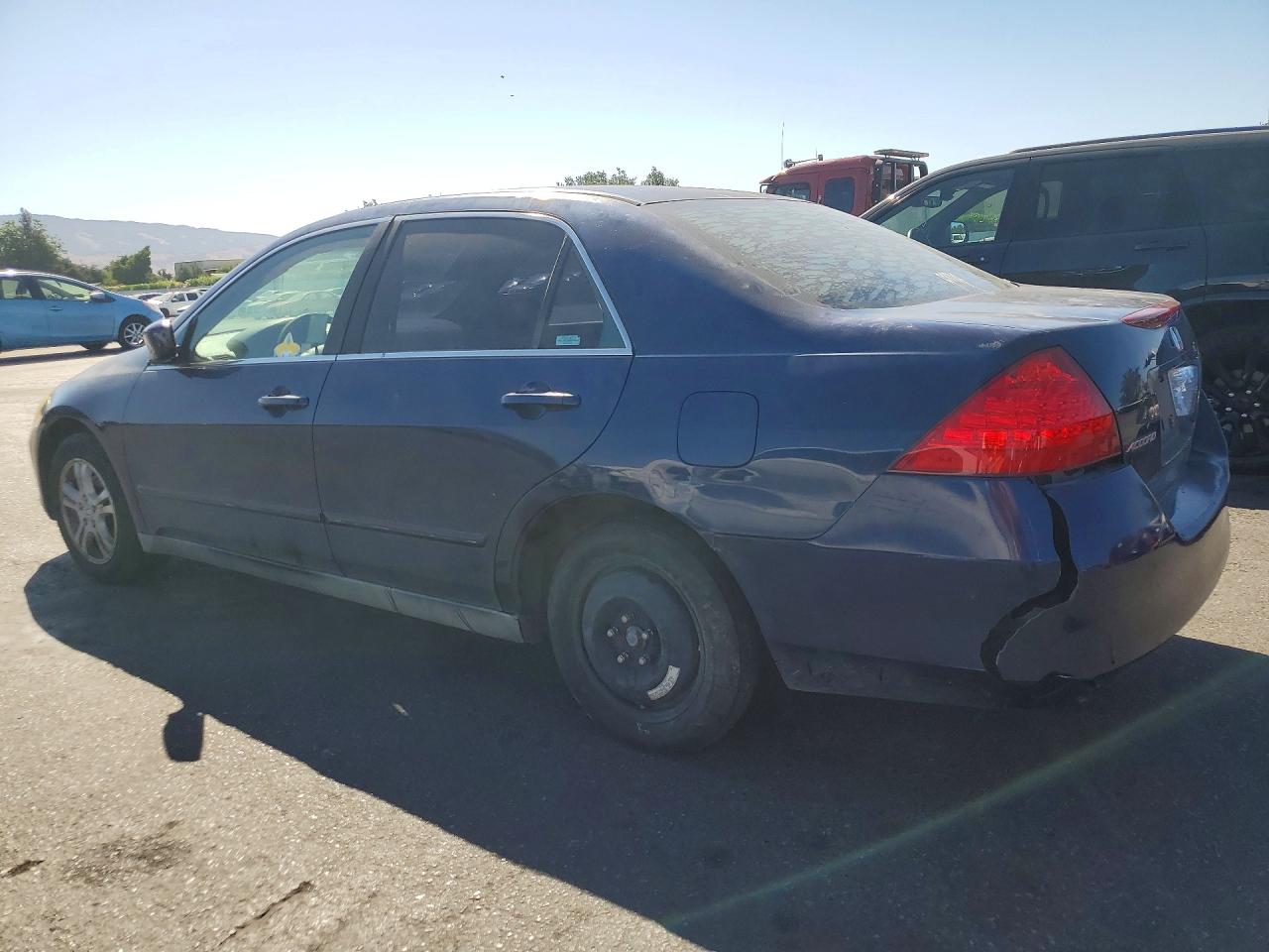 2007 Honda Accord Lx Blue vin: 1HGCM56467A099213