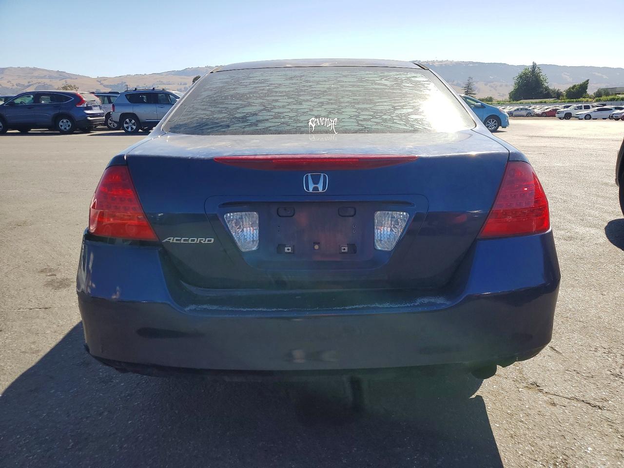 2007 Honda Accord Lx Blue vin: 1HGCM56467A099213