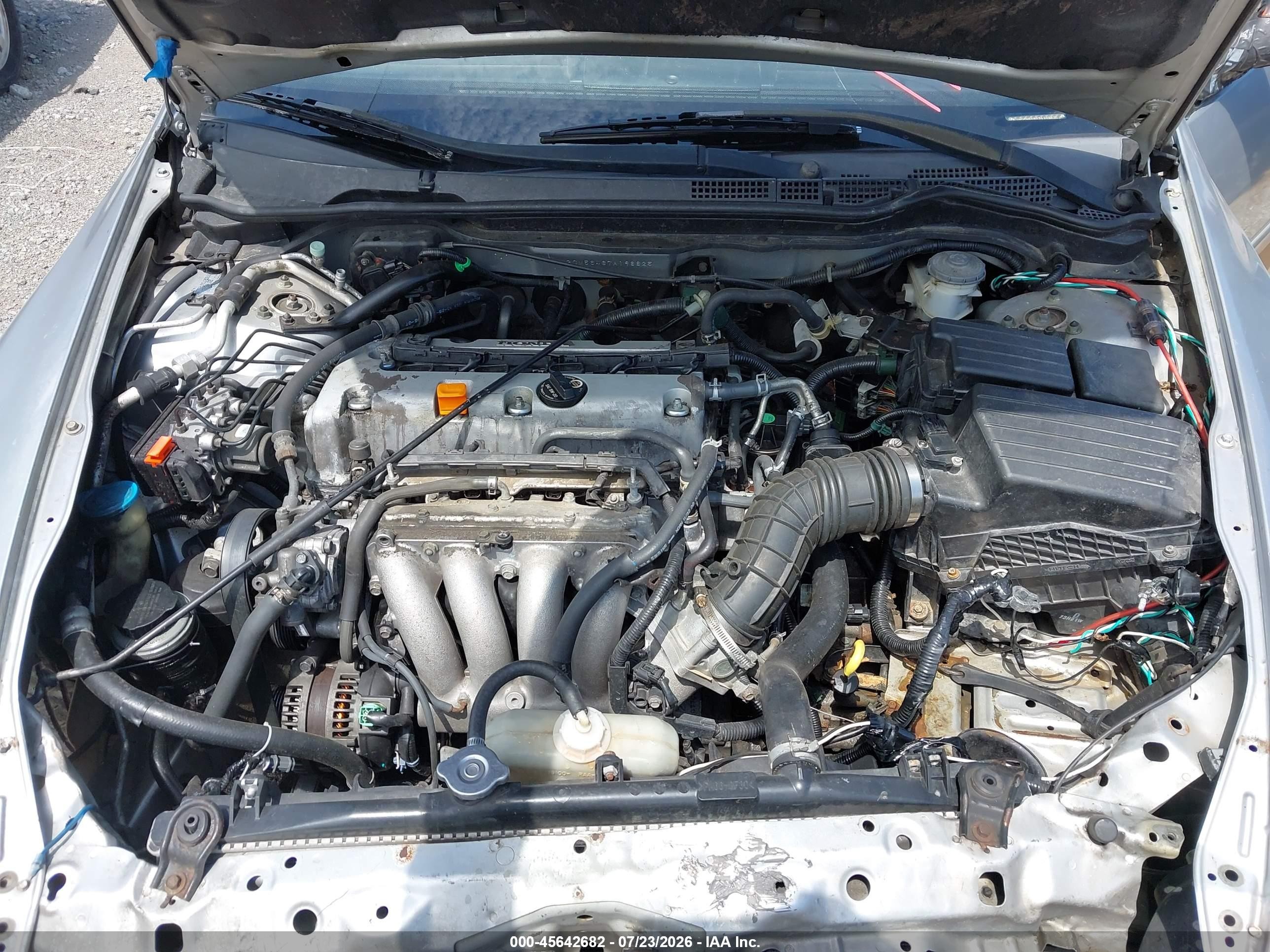 2007 Honda Accord 2.4 Lx Silver vin: 1HGCM56467A198825