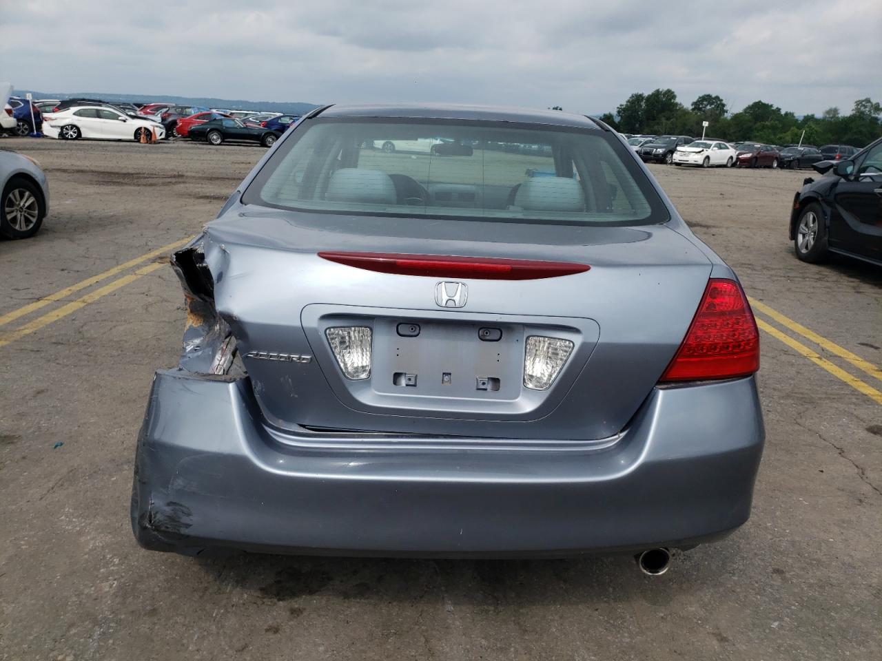 2007 Honda Accord Lx Синий vin: 1HGCM56467A205692