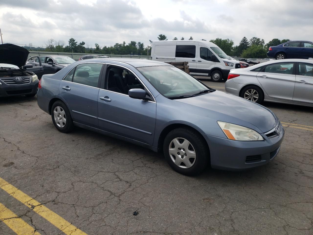 2007 Honda Accord Lx Синий vin: 1HGCM56467A205692