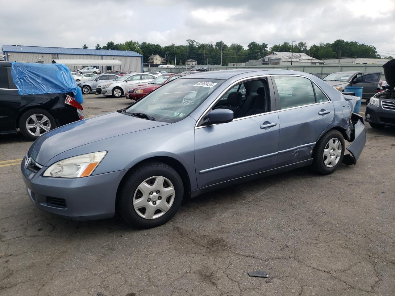 2007 Honda Accord Lx Синий vin: 1HGCM56467A205692