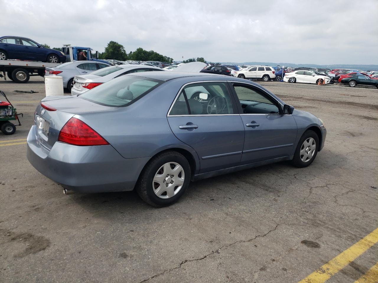 2007 Honda Accord Lx Синий vin: 1HGCM56467A205692