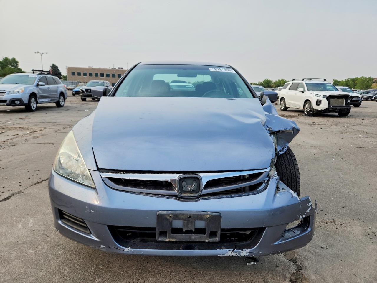 2007 Honda Accord Lx Blue vin: 1HGCM56467A206972