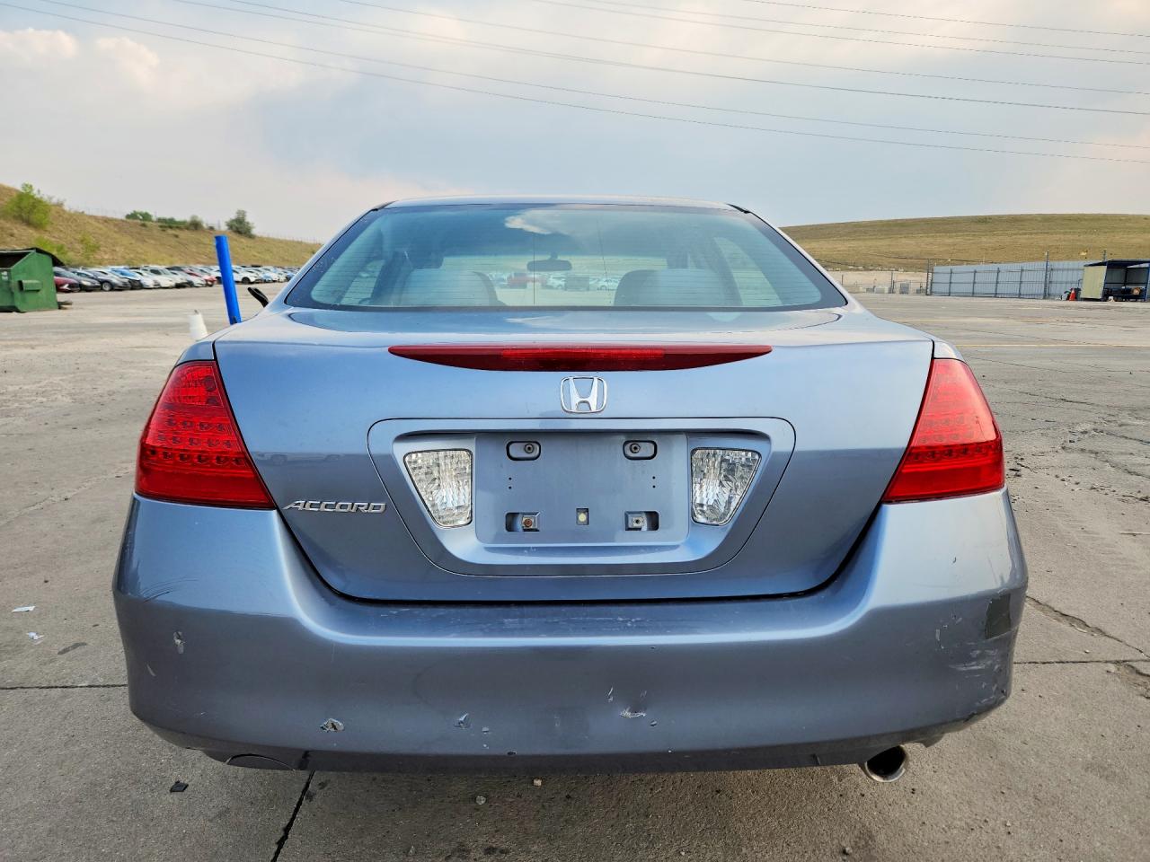 2007 Honda Accord Lx Blue vin: 1HGCM56467A206972