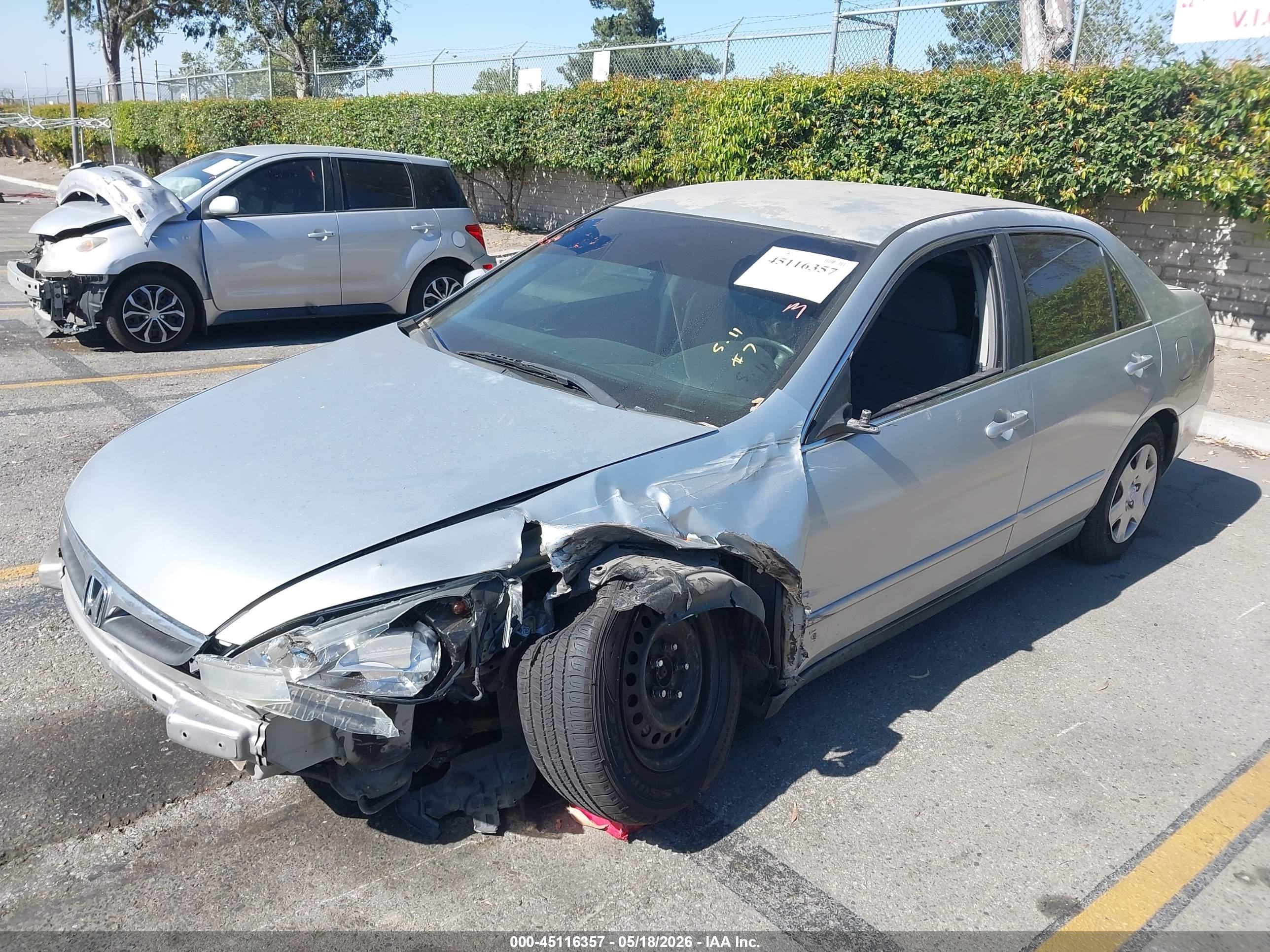 2007 Honda Accord 2.4 Lx Silver vin: 1HGCM56467A216109