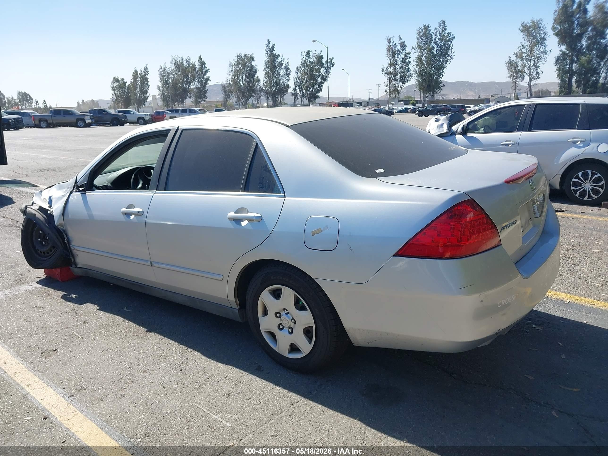 2007 Honda Accord 2.4 Lx Silver vin: 1HGCM56467A216109