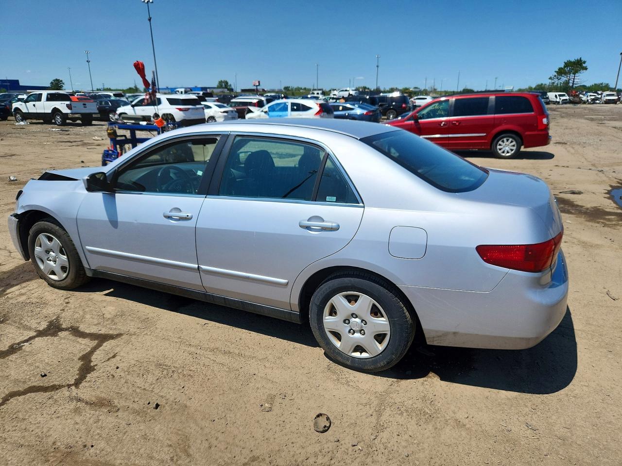 2005 Honda Accord Lx Silver vin: 1HGCM56475A014652