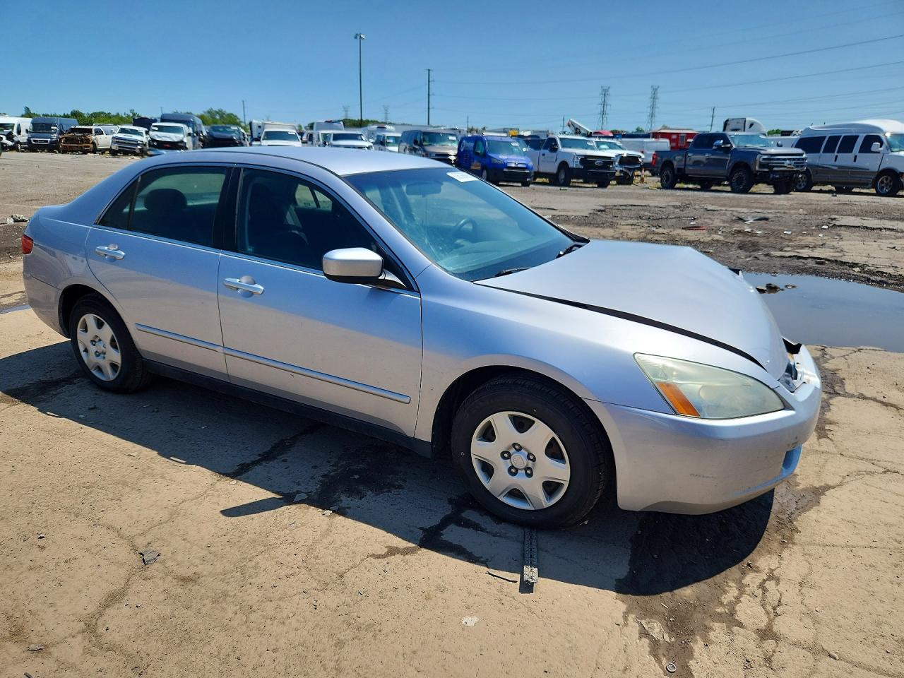 2005 Honda Accord Lx Silver vin: 1HGCM56475A014652
