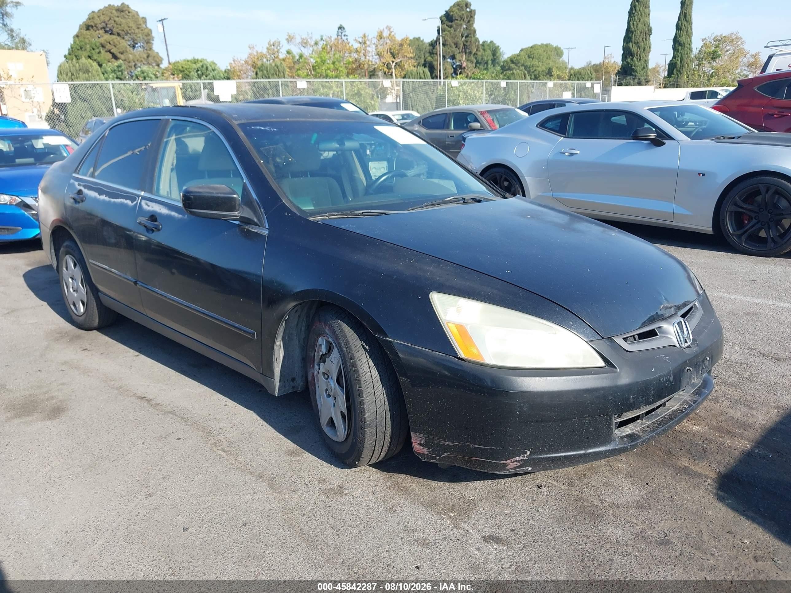 2005 Honda Accord 2.4 Lx Black vin: 1HGCM56475A119966