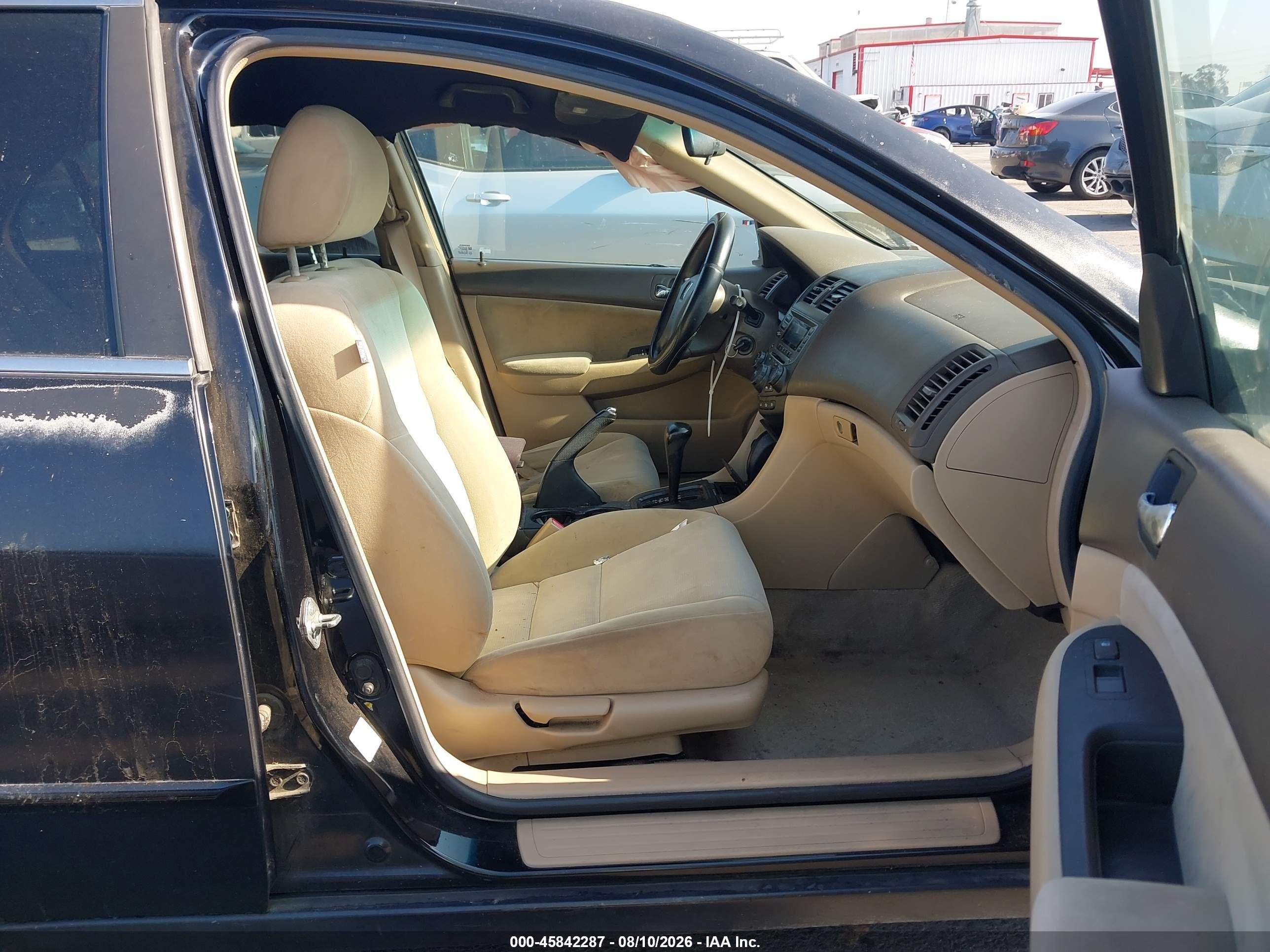 2005 Honda Accord 2.4 Lx Black vin: 1HGCM56475A119966