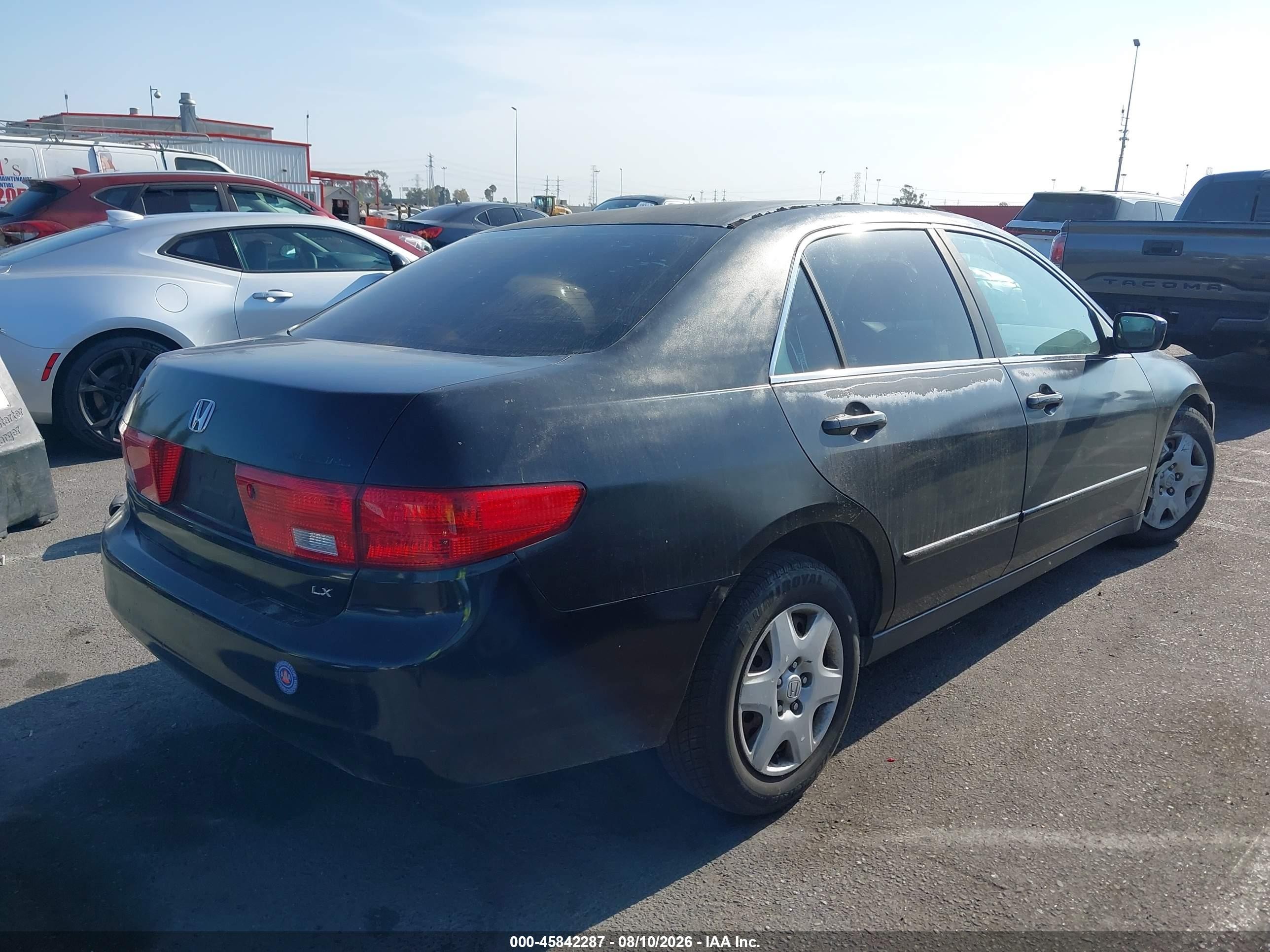 2005 Honda Accord 2.4 Lx Black vin: 1HGCM56475A119966