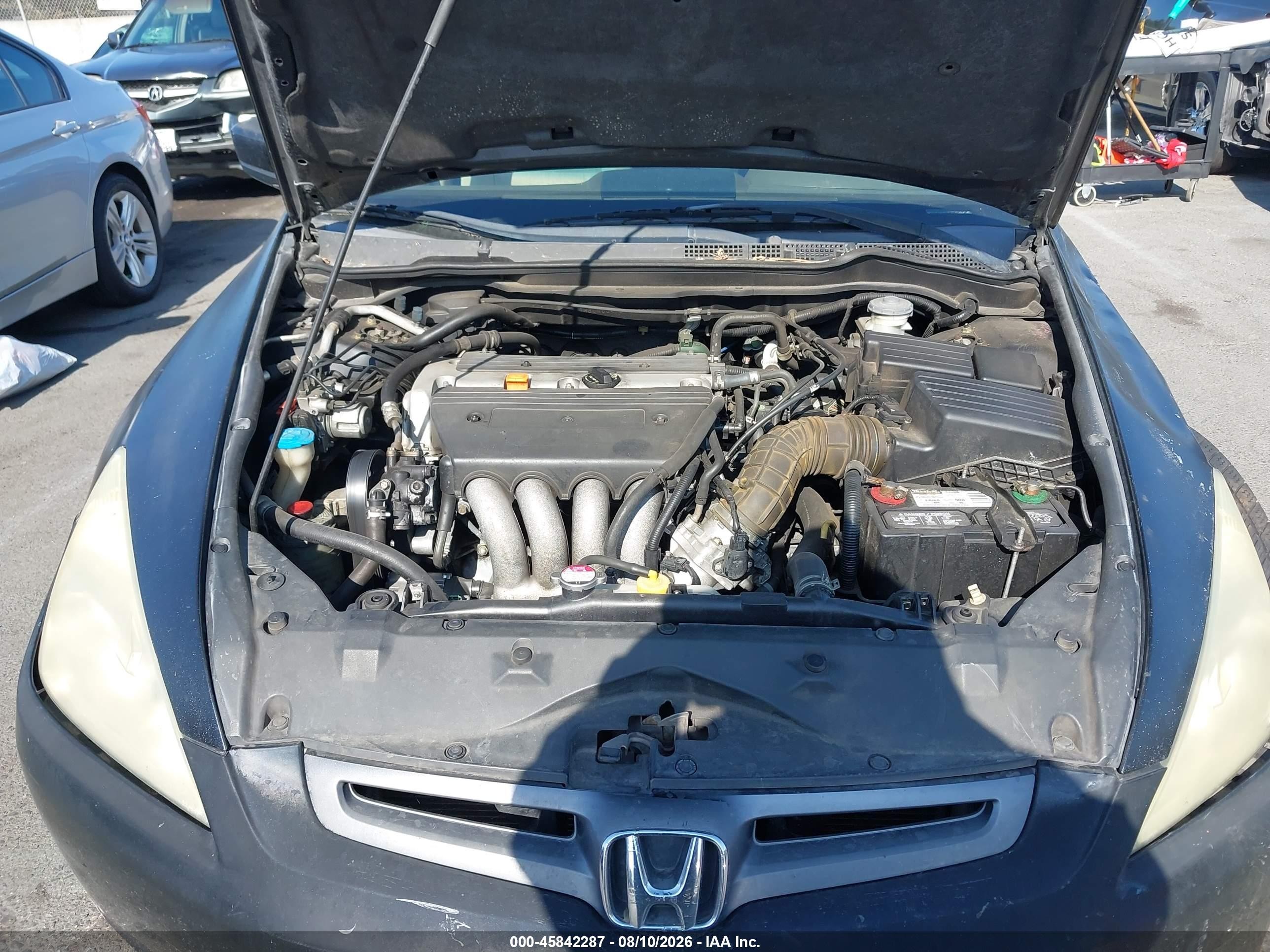 2005 Honda Accord 2.4 Lx Black vin: 1HGCM56475A119966