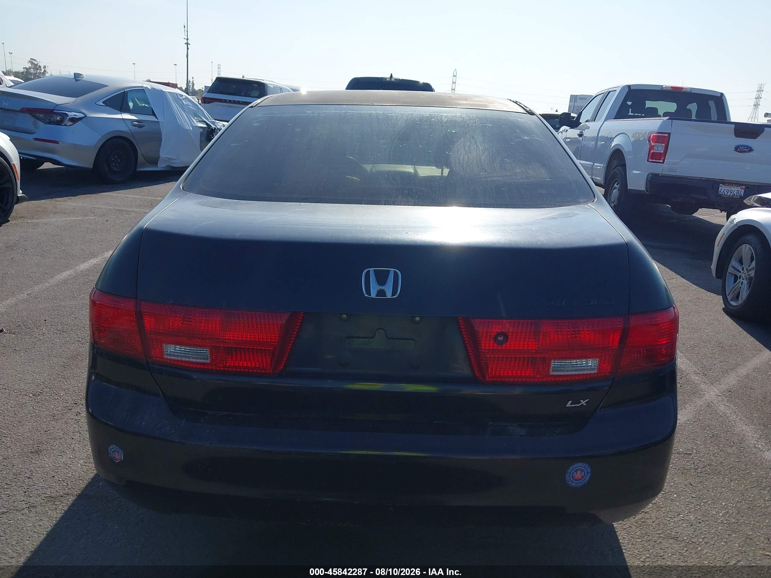 2005 Honda Accord 2.4 Lx Black vin: 1HGCM56475A119966