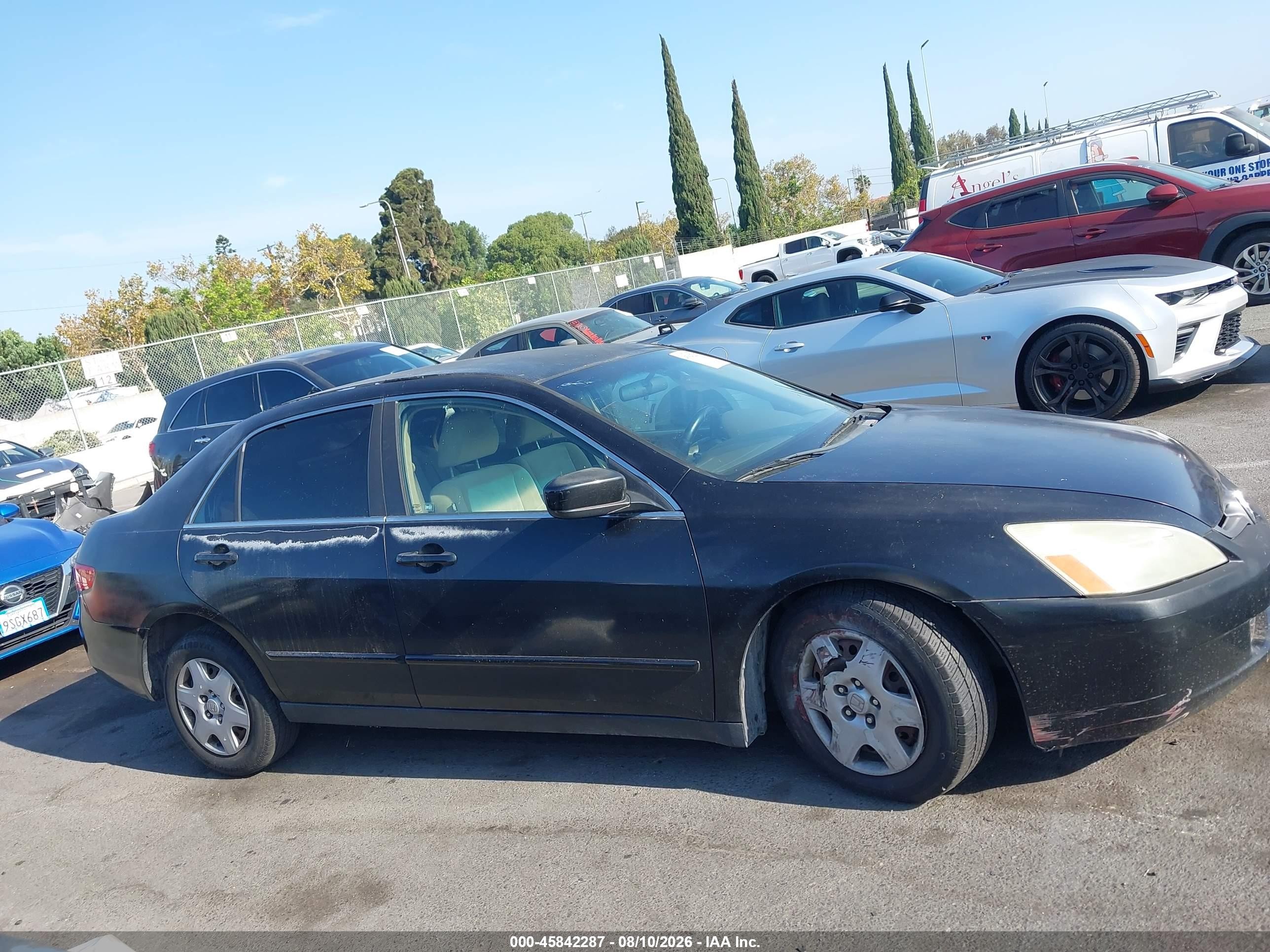 2005 Honda Accord 2.4 Lx Black vin: 1HGCM56475A119966