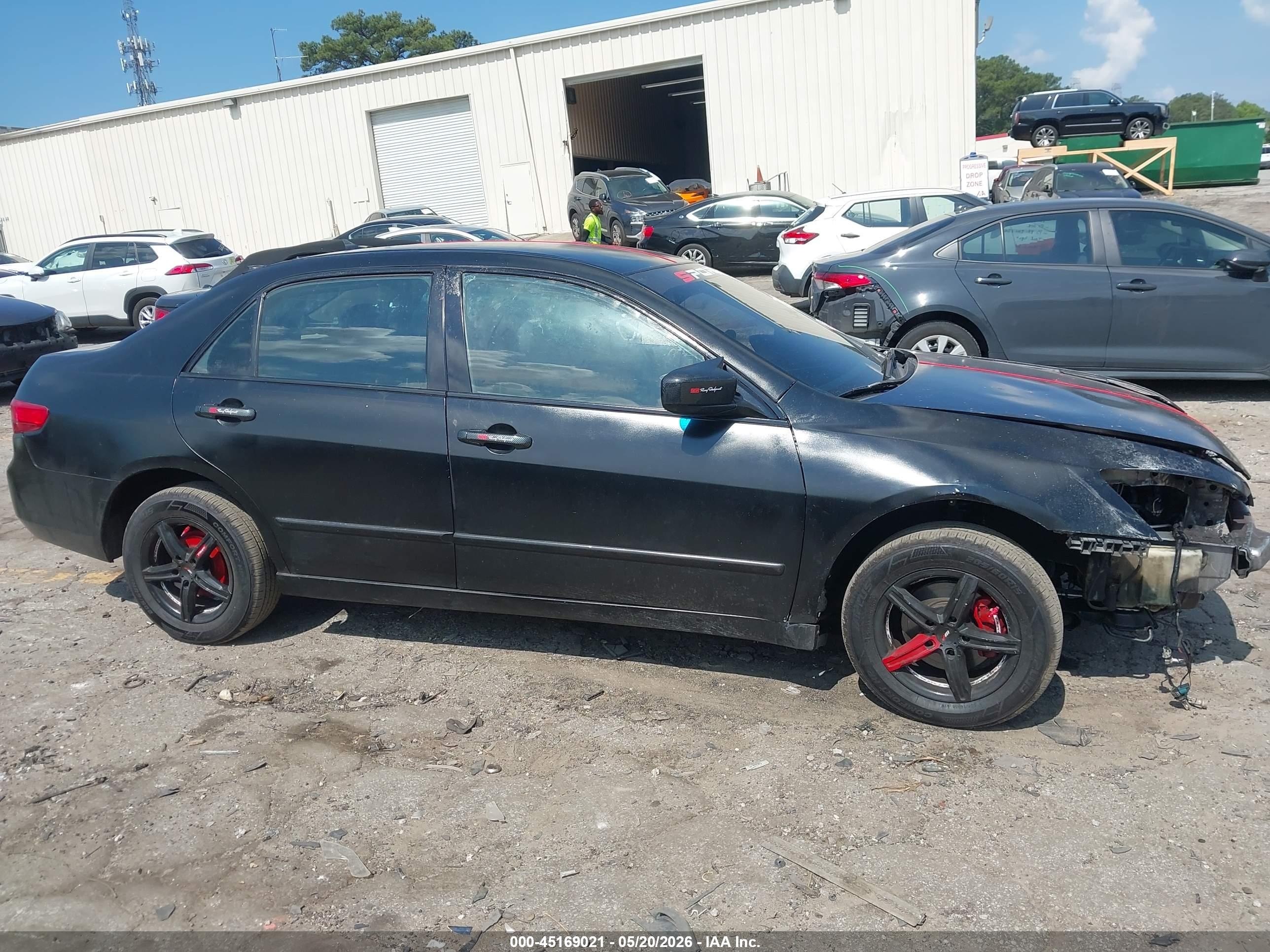 2005 Honda Accord 2.4 Lx Black vin: 1HGCM56475A128733