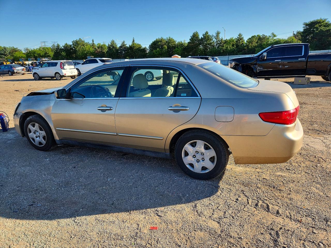 2005 Honda Accord Lx Beige vin: 1HGCM56475A143345