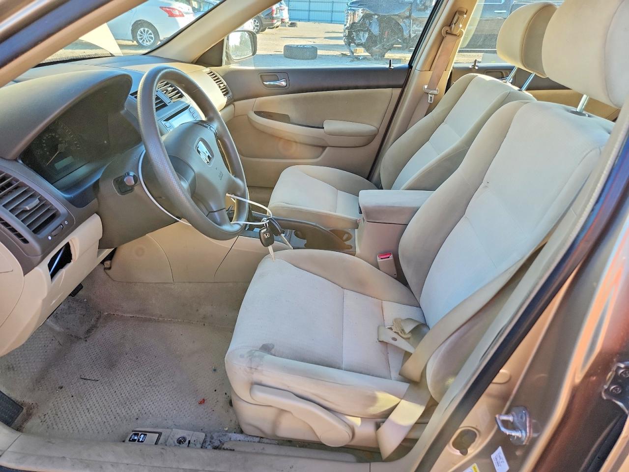 2005 Honda Accord Lx Beige vin: 1HGCM56475A143345