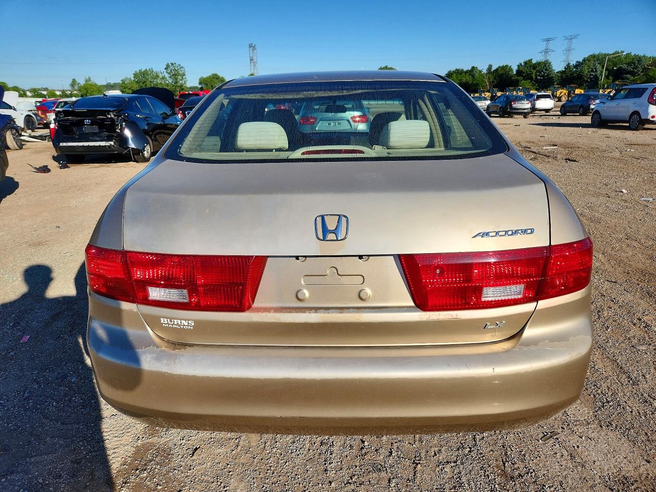 2005 Honda Accord Lx Beige vin: 1HGCM56475A143345