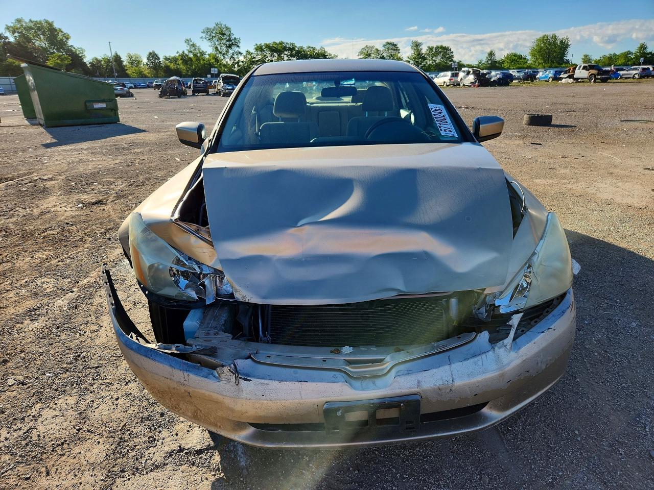 2005 Honda Accord Lx Beige vin: 1HGCM56475A143345