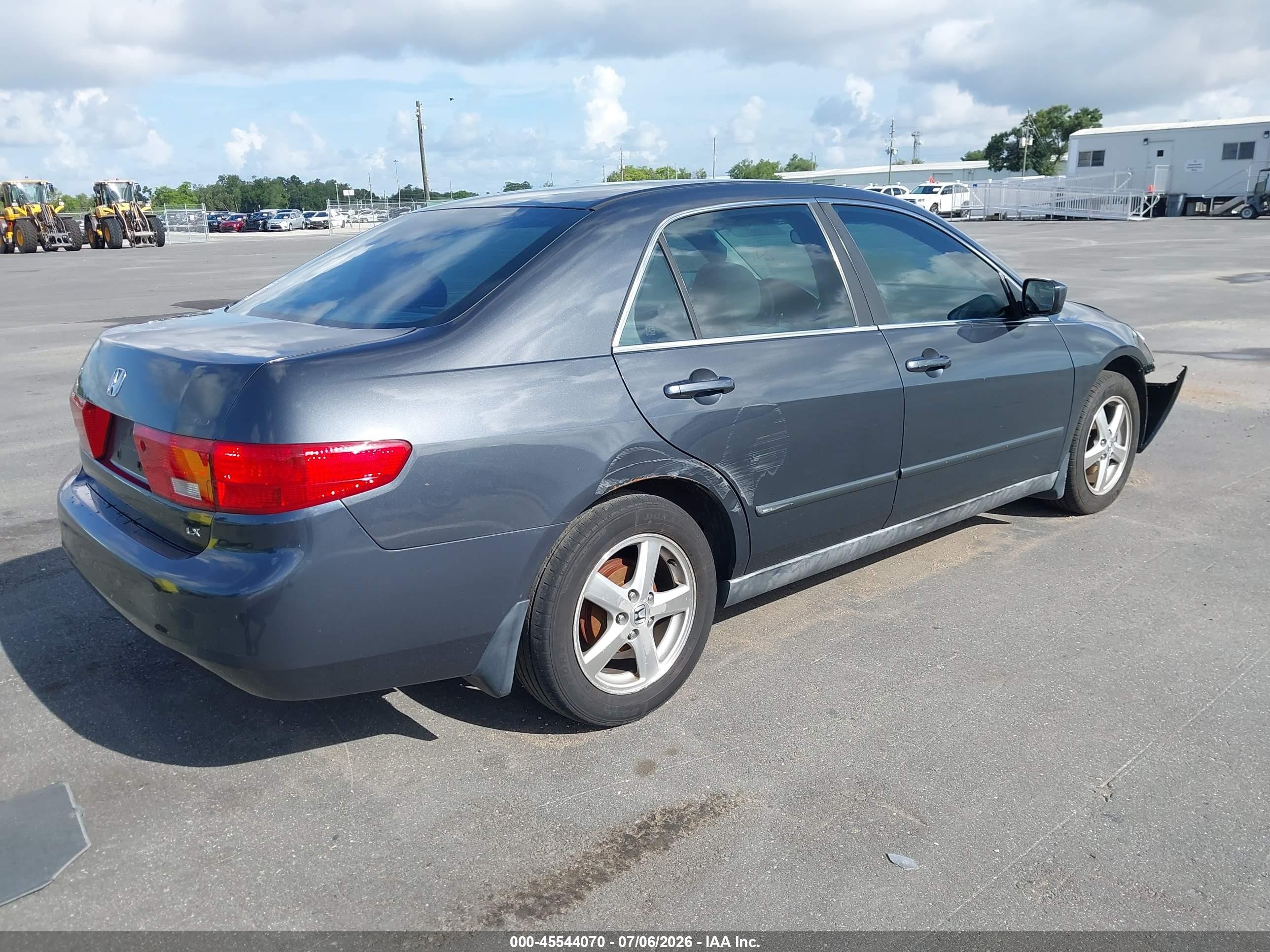 2005 Honda Accord 2.4 Lx Gray vin: 1HGCM56475A172053