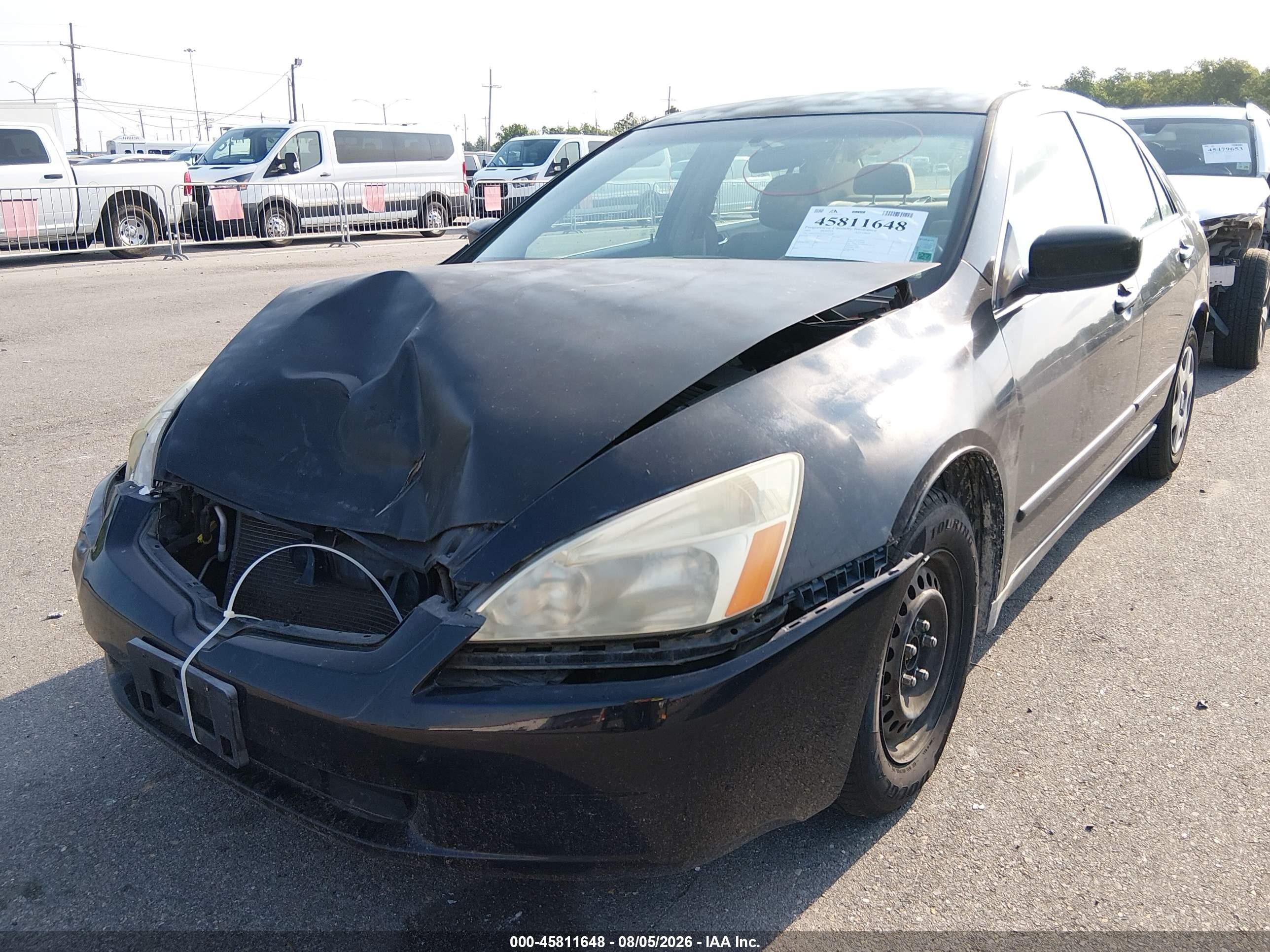 2005 Honda Accord 2.4 Lx Черный vin: 1HGCM56475A174028