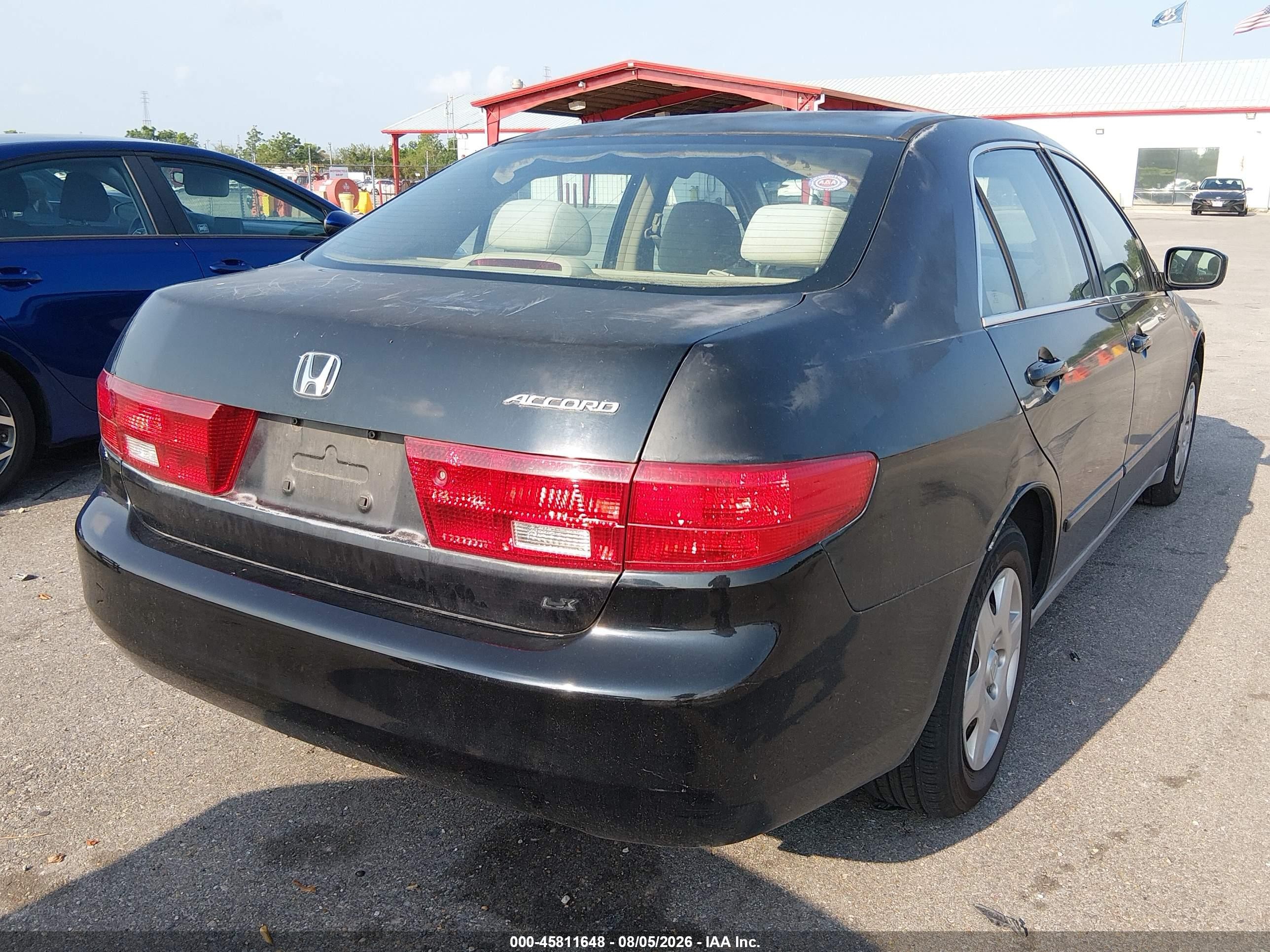 2005 Honda Accord 2.4 Lx Черный vin: 1HGCM56475A174028